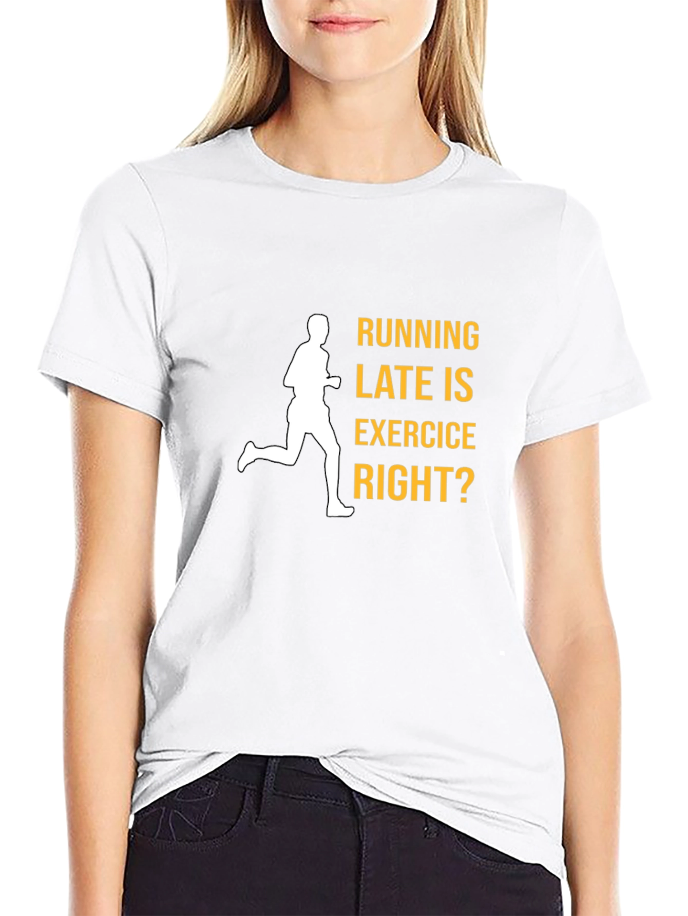 Funny Running Late Exercise T-Shirt