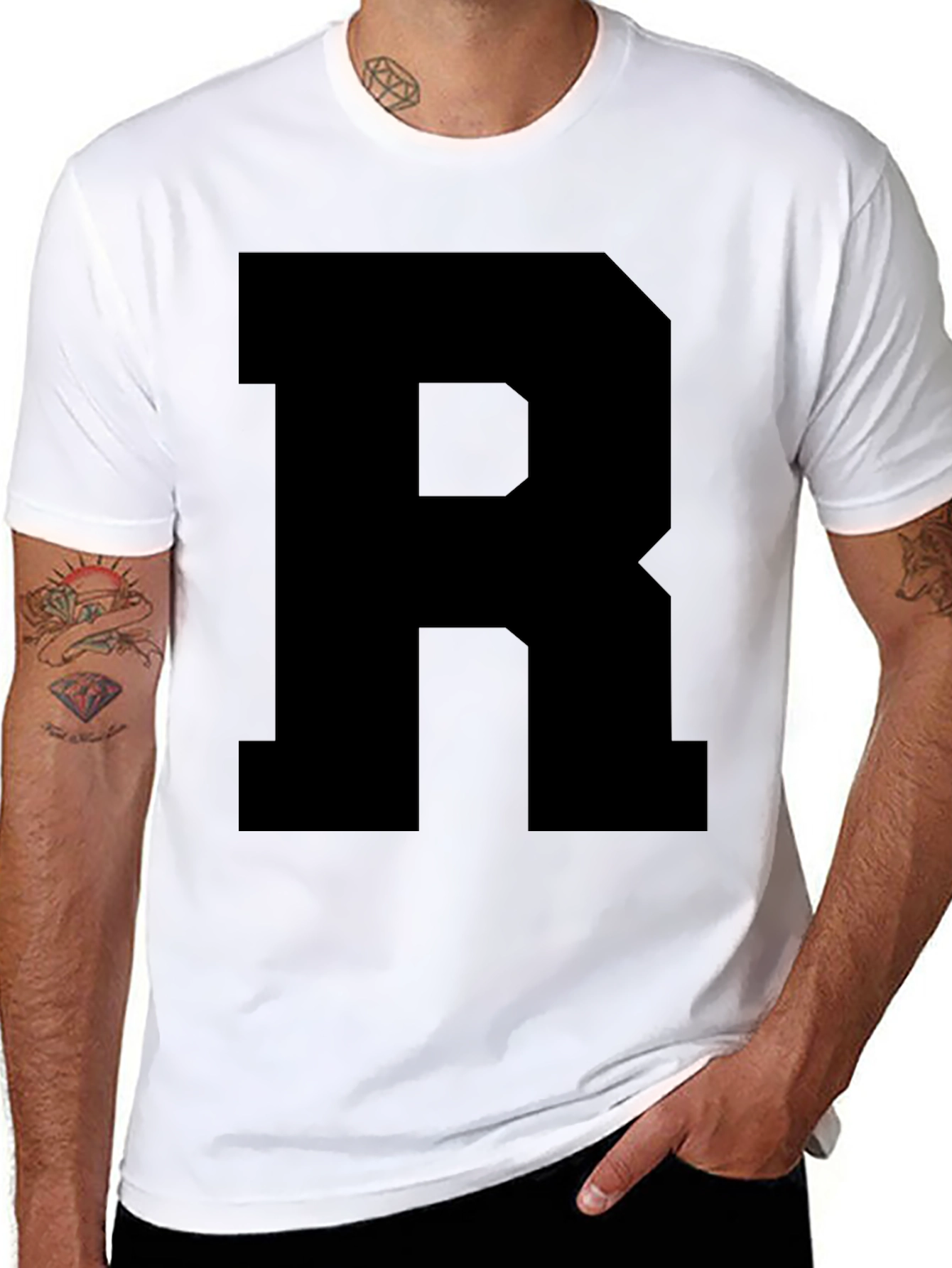 Bold R Graphic Tee - Casual Style