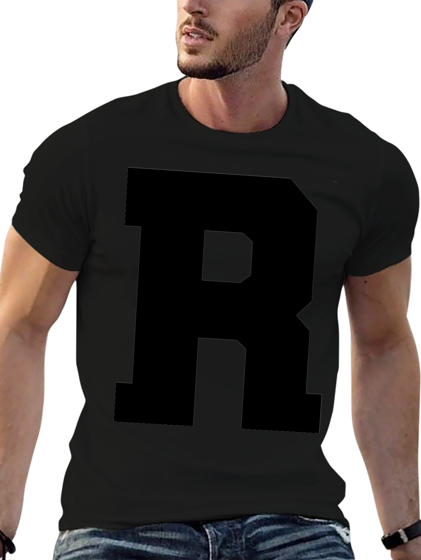 Bold R Graphic Tee - Casual Style