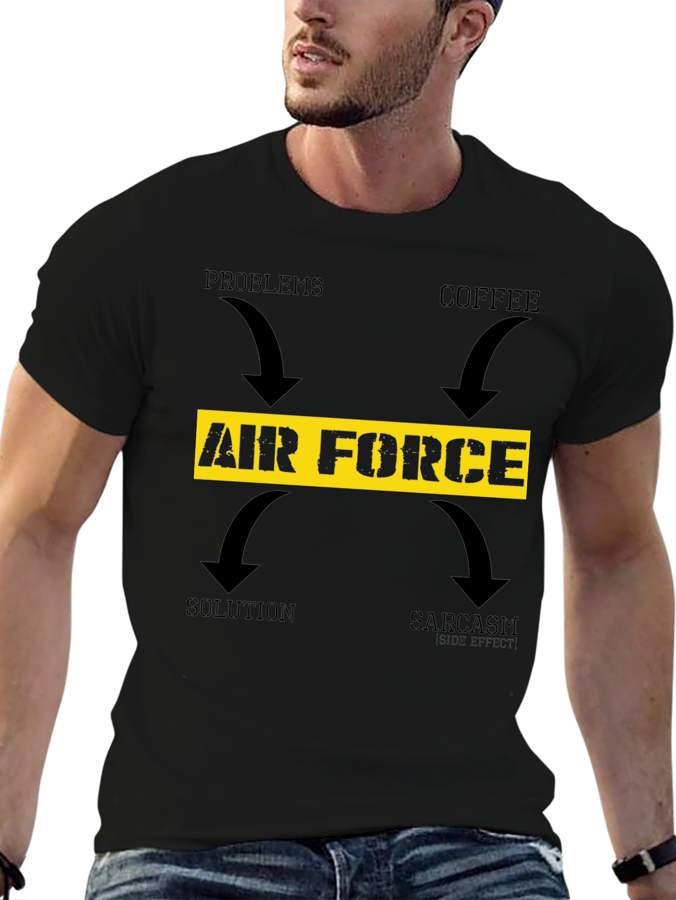 Air Force Coffee Sarcasm T-Shirt