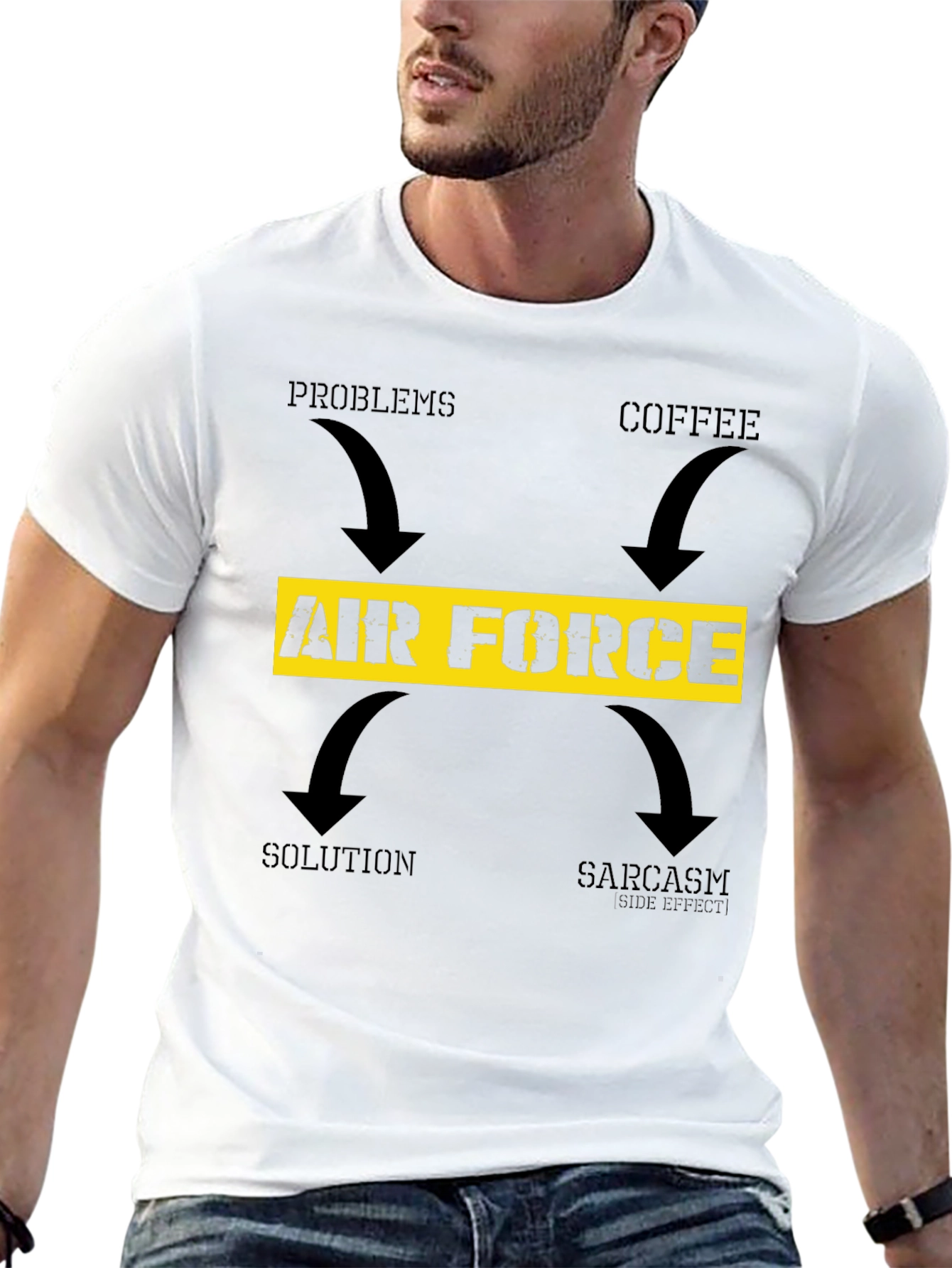 Air Force Coffee Sarcasm T-Shirt