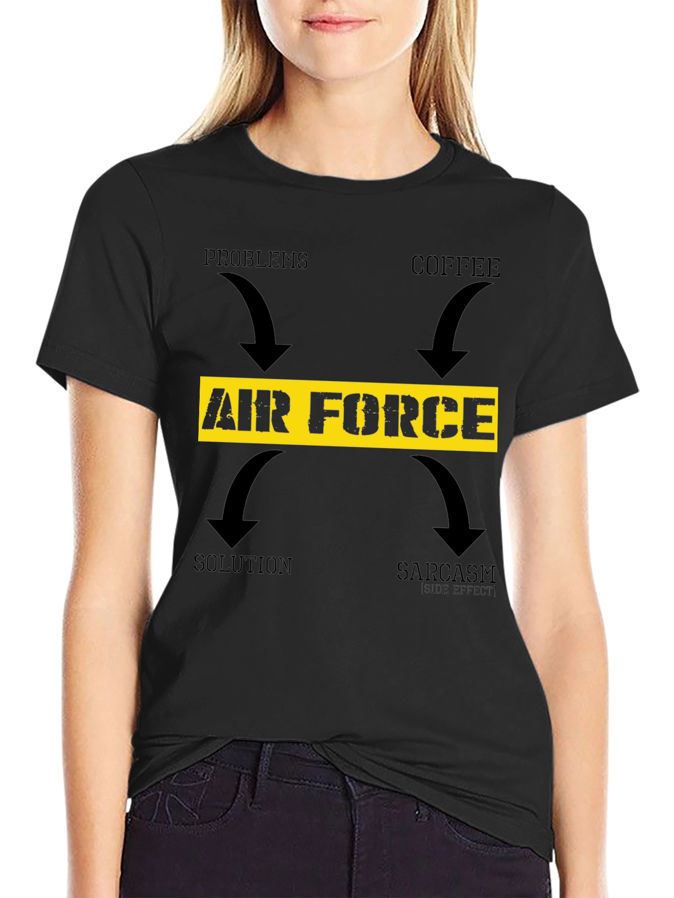 Air Force Coffee Sarcasm T-Shirt