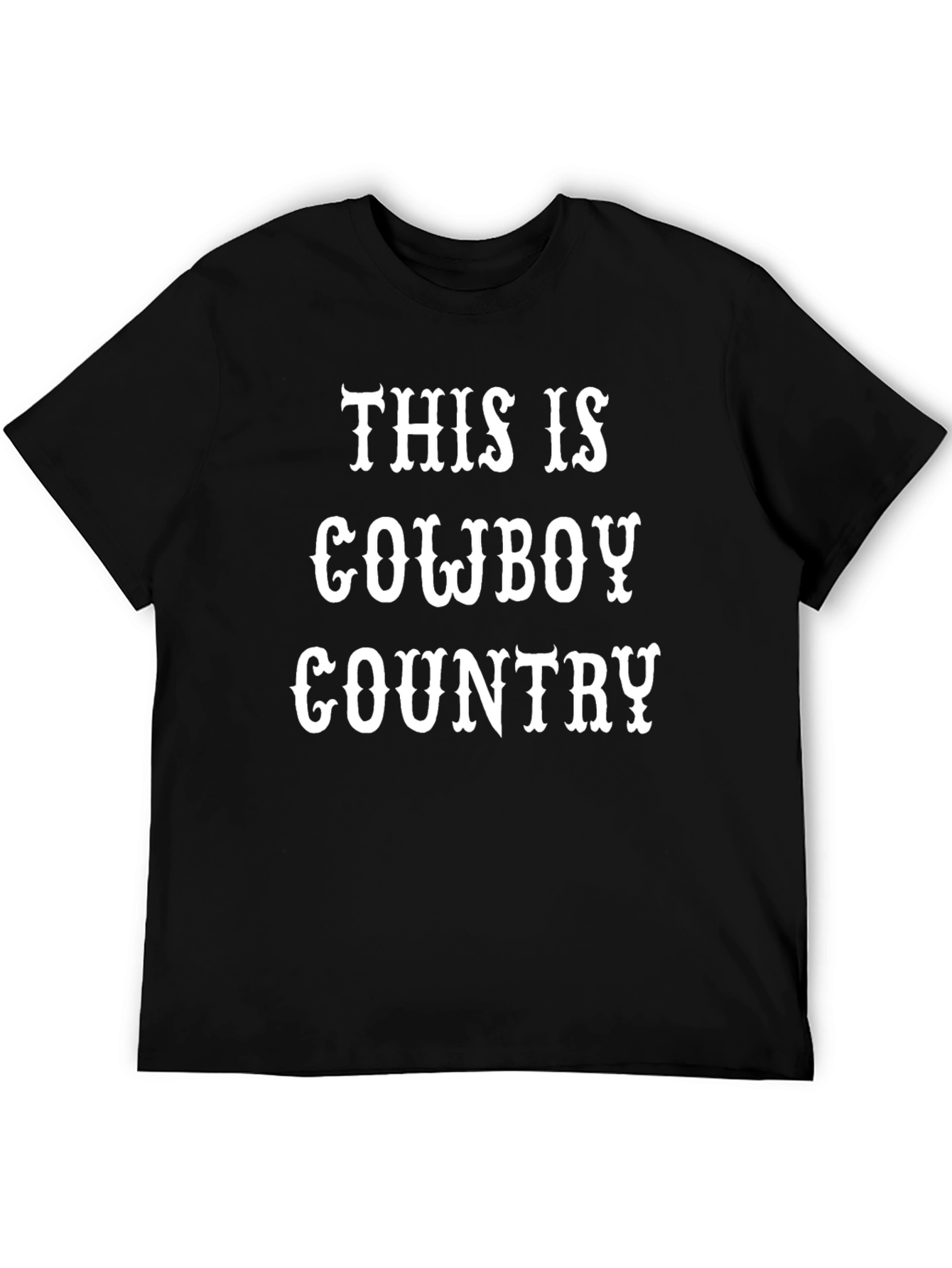 This is Cowboy Country Graphic T-Shirt - Western Style