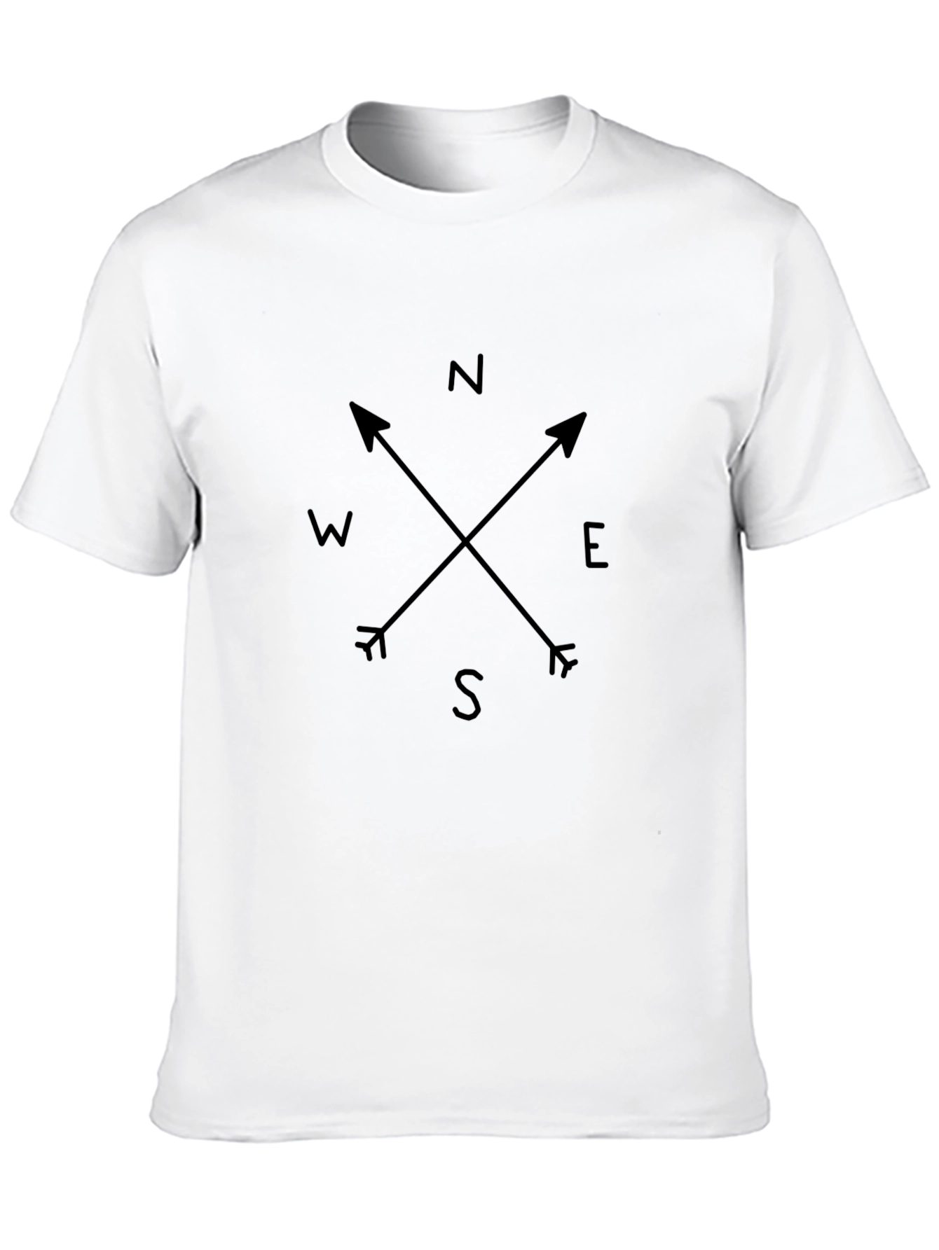 Compass Rose Graphic Tee - Black Unisex T-Shirt