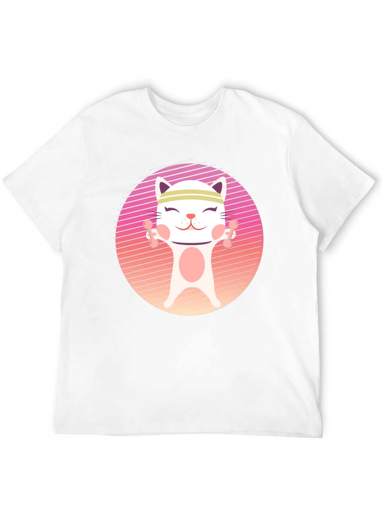 Workout Cat T-Shirt - Fitness Kitten Tee