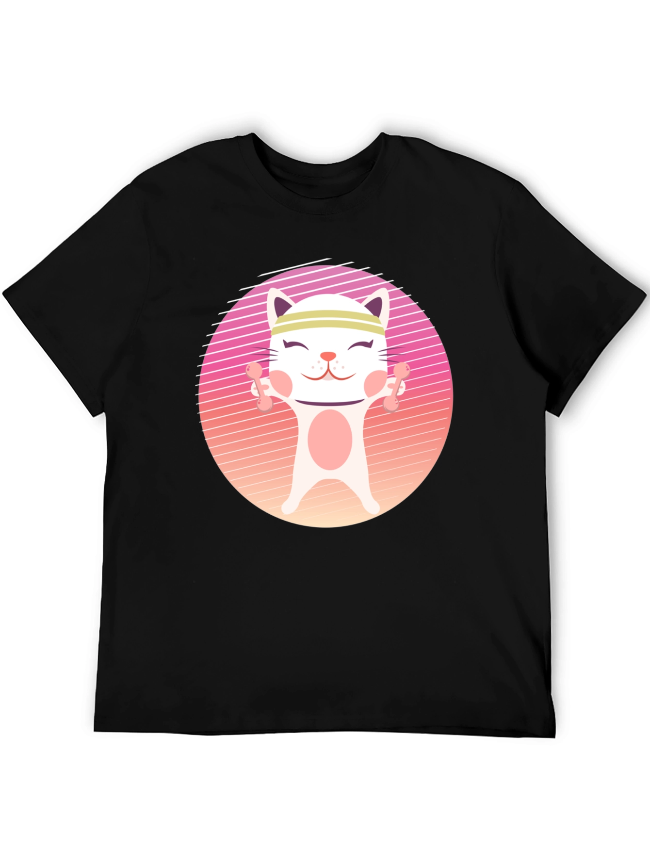 Workout Cat T-Shirt - Fitness Kitten Tee
