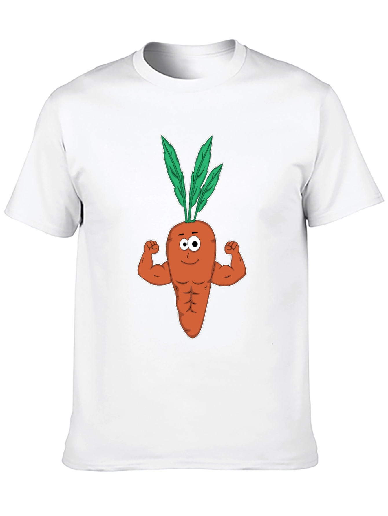 Funny Muscular Carrot Gym T-Shirt - Black