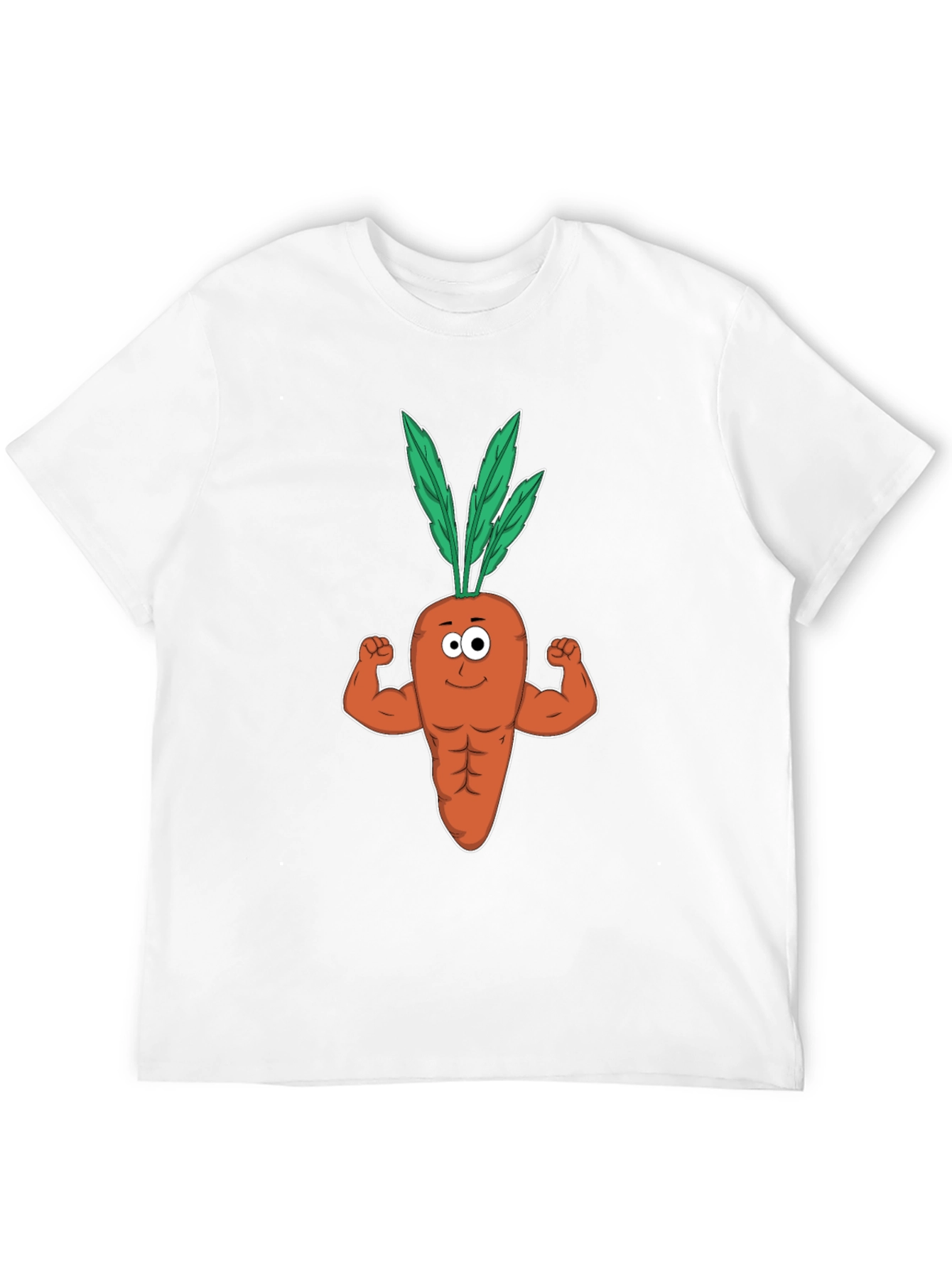 Funny Muscular Carrot Gym T-Shirt - Black