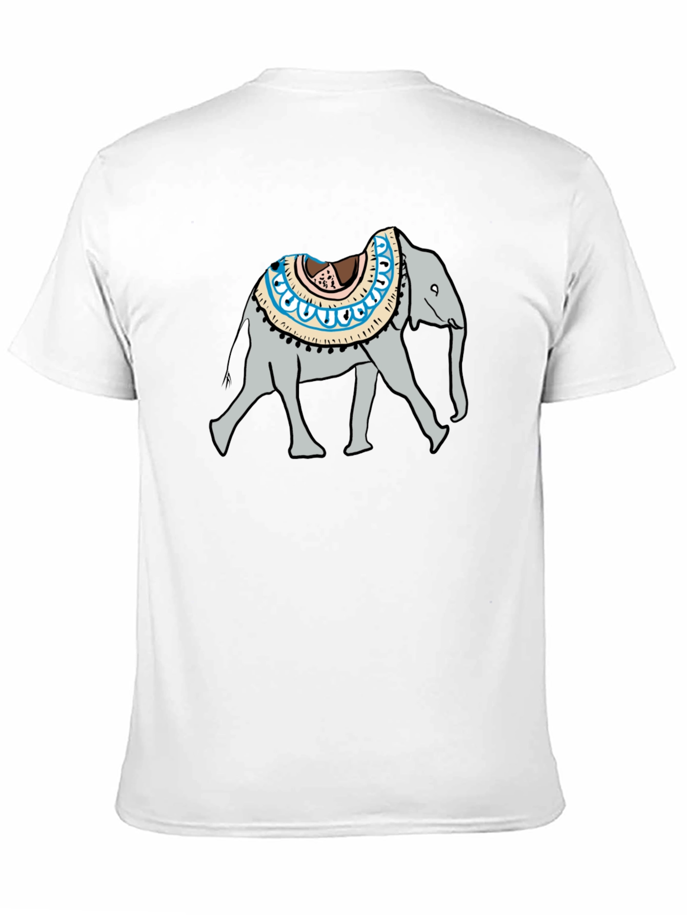 Elephant Graphic Tee - Casual Black T-Shirt