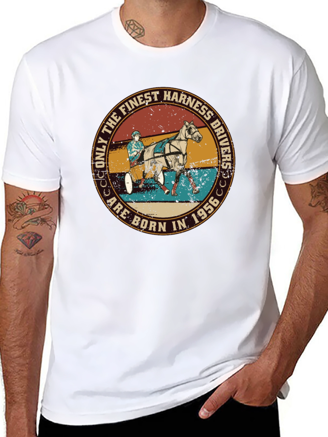 Finest Harness Drivers Born in 1956 T-Shirt