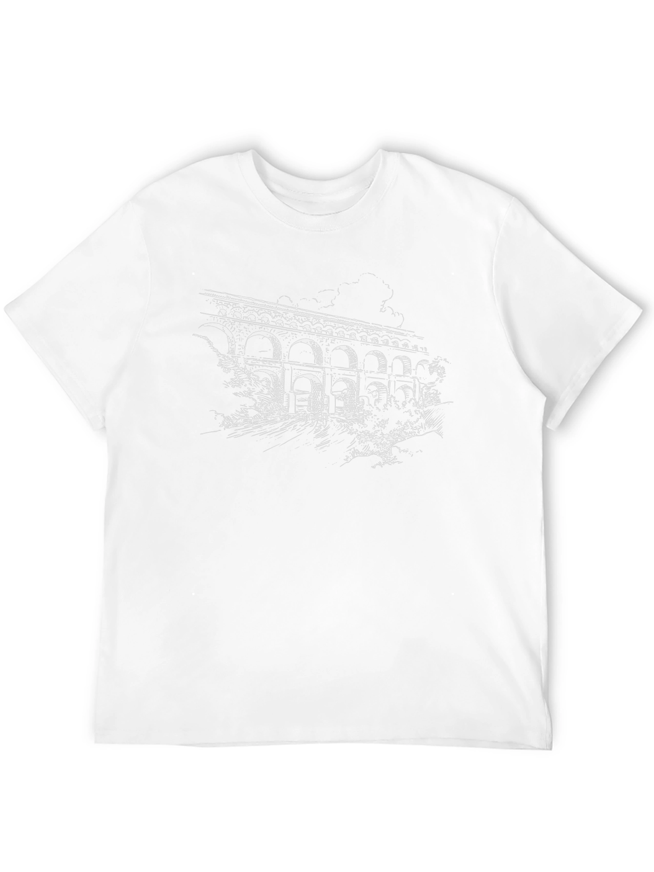 Aqueduct Graphic Tee - Stylish Black T-Shirt