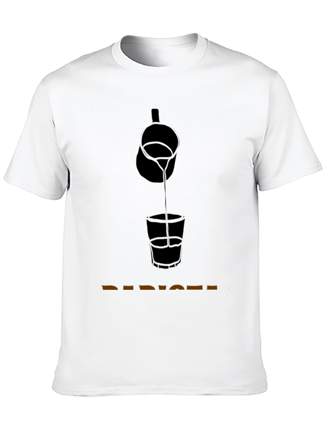 Bartender Pouring Shot Graphic T-Shirt - Classic Black Tee