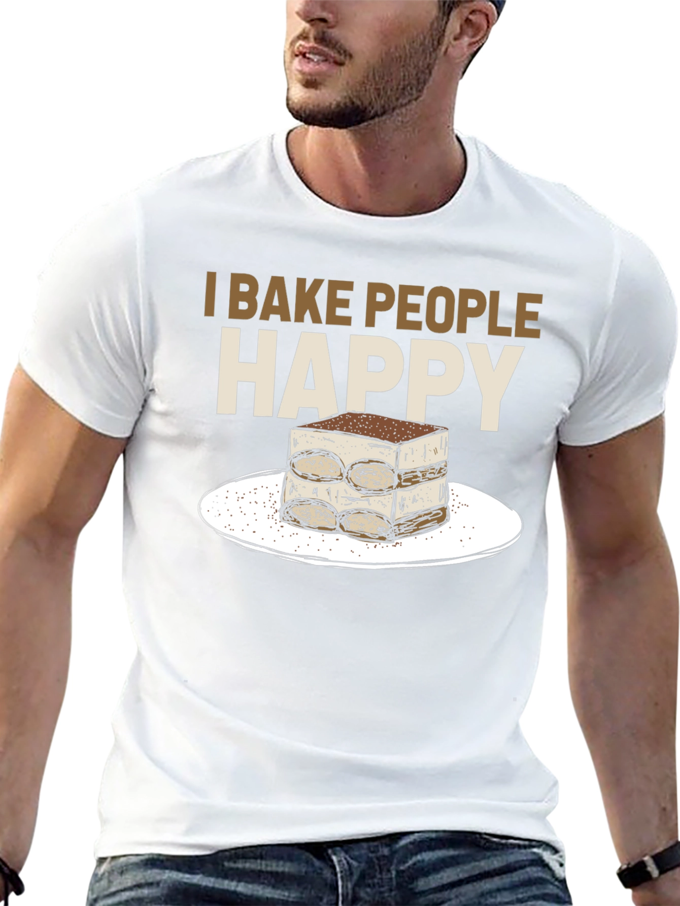 I Bake People Happy Tiramisu T-Shirt