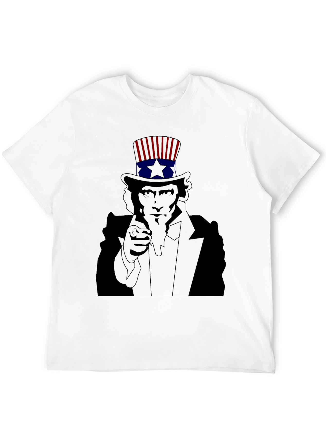 Uncle Sam Pointing Black T-Shirt