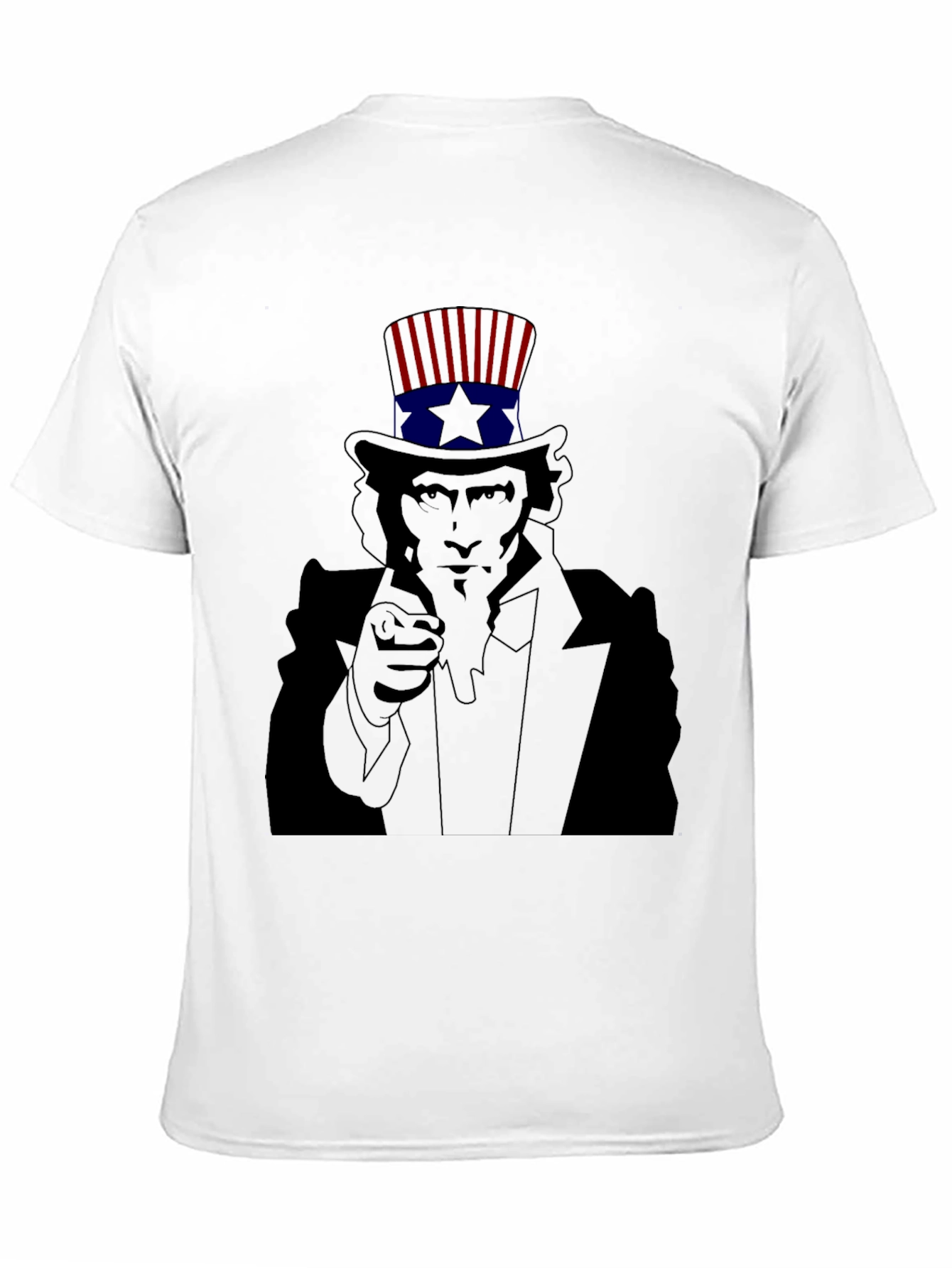 Uncle Sam Pointing Black T-Shirt