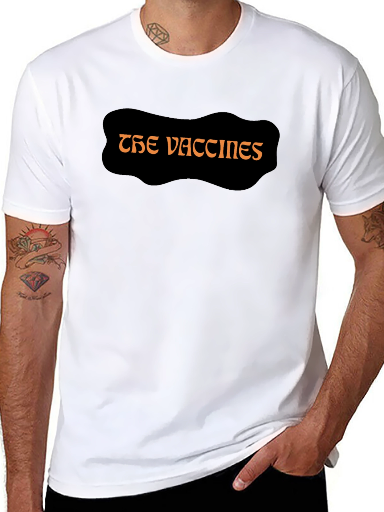 The Vaccines Black Graphic Tee - Band T-Shirt