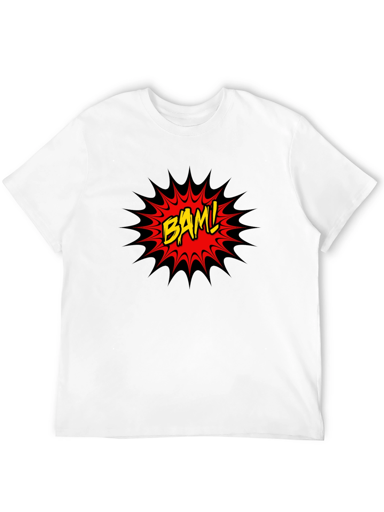 BAM! Comic Style Graphic Tee - Black