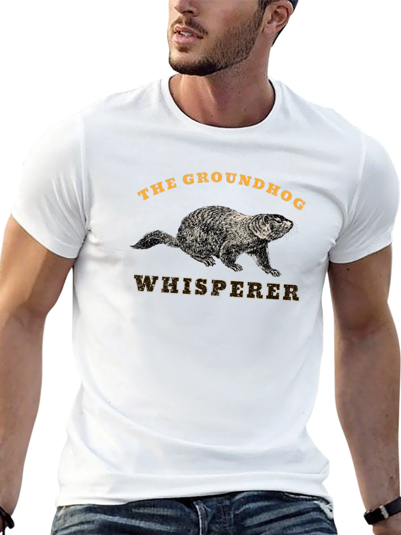 Groundhog Whisperer Black T-Shirt