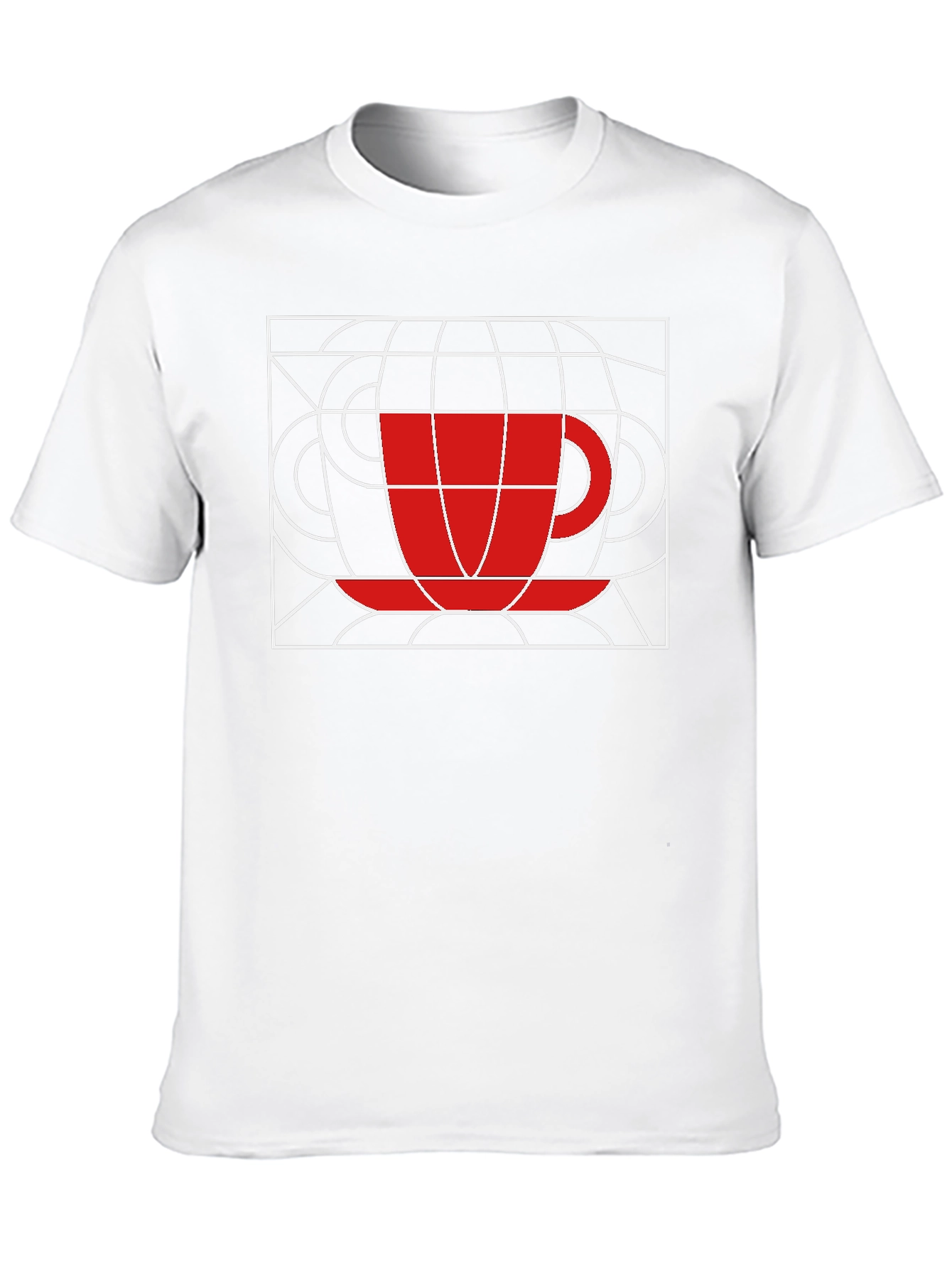 Abstract Coffee Cup T-Shirt - Graphic Tee