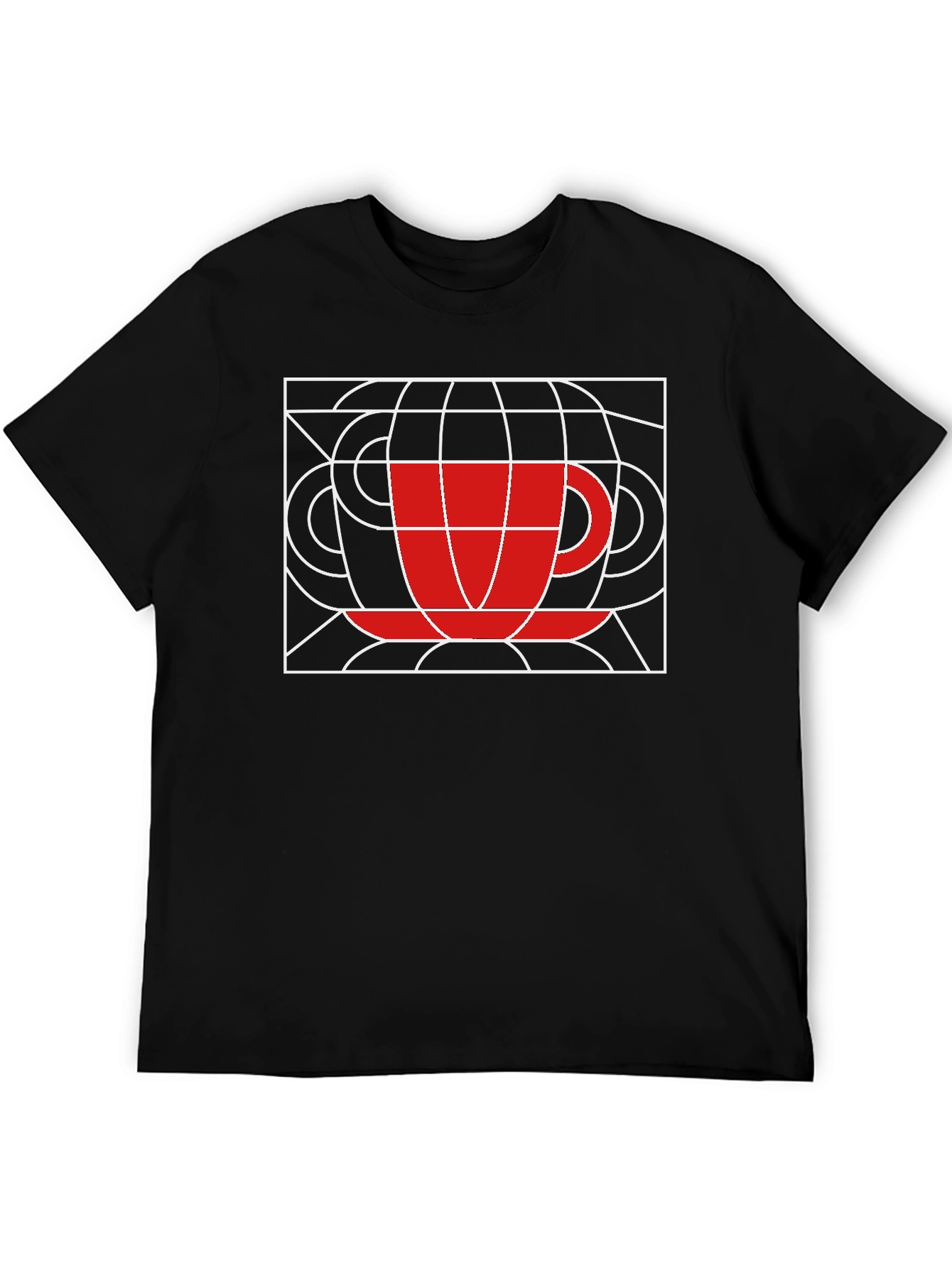 Abstract Coffee Cup T-Shirt - Graphic Tee