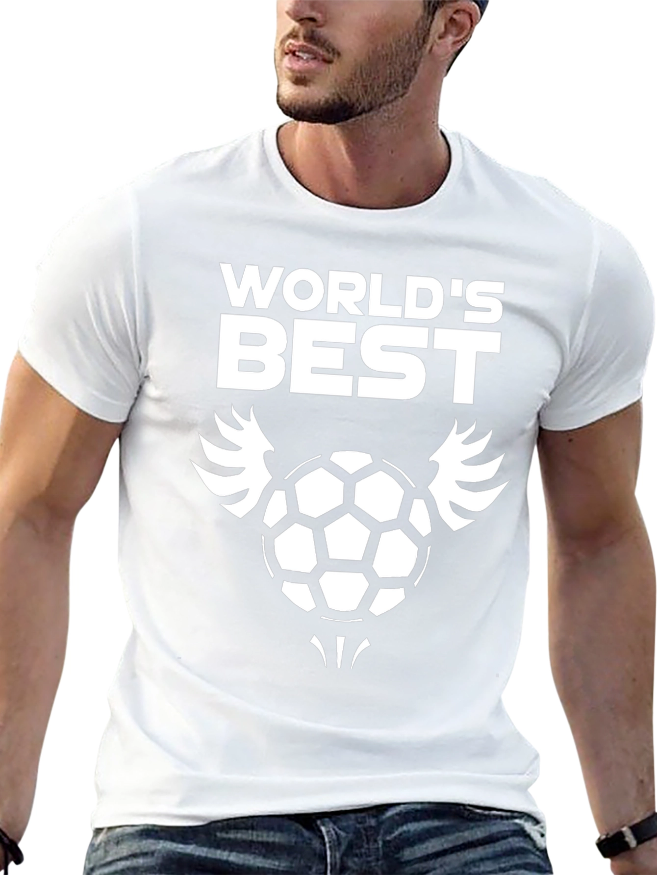 Worlds Best Soccer T-Shirt - Black Graphic Tee