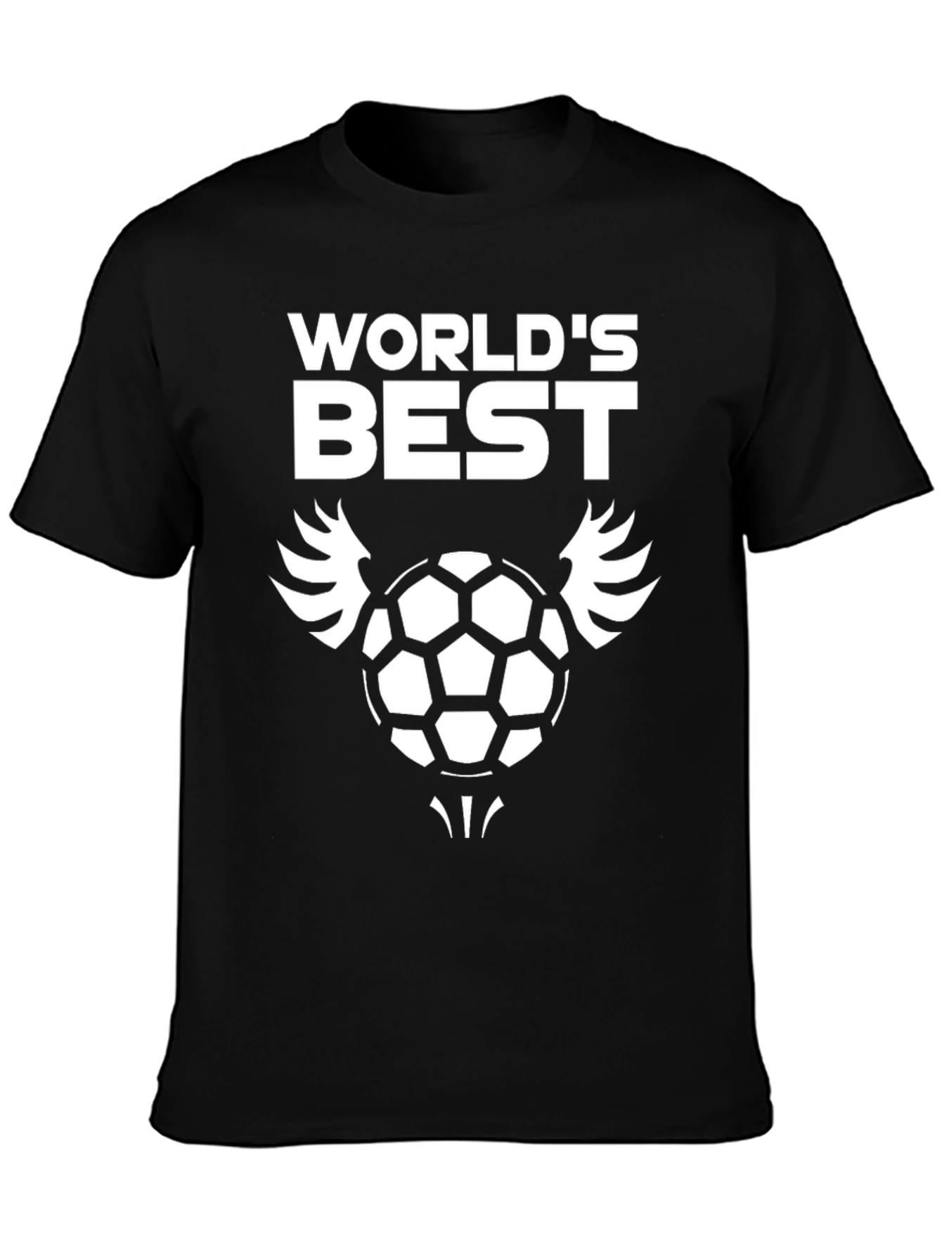 Worlds Best Soccer T-Shirt - Black Graphic Tee