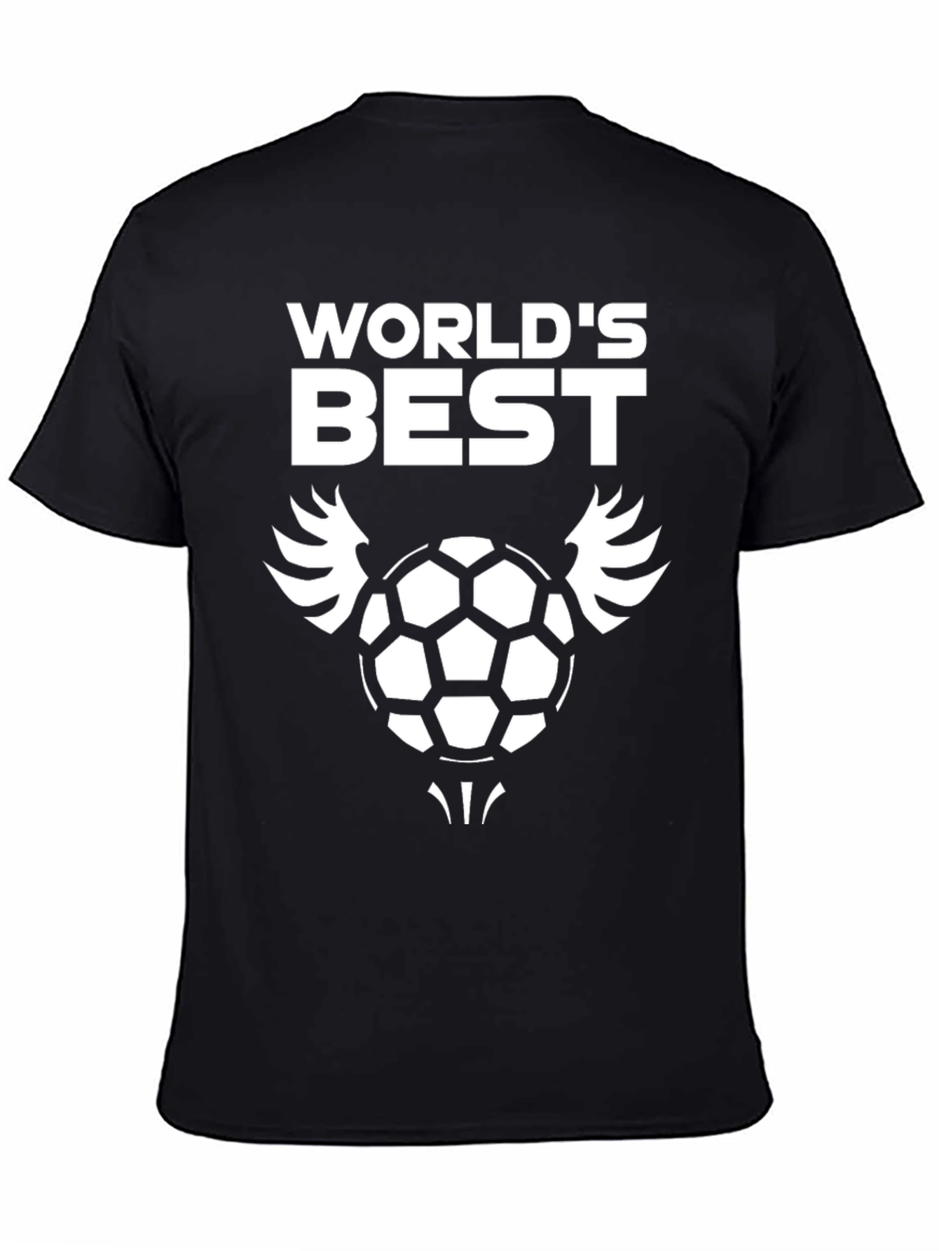 Worlds Best Soccer T-Shirt - Black Graphic Tee