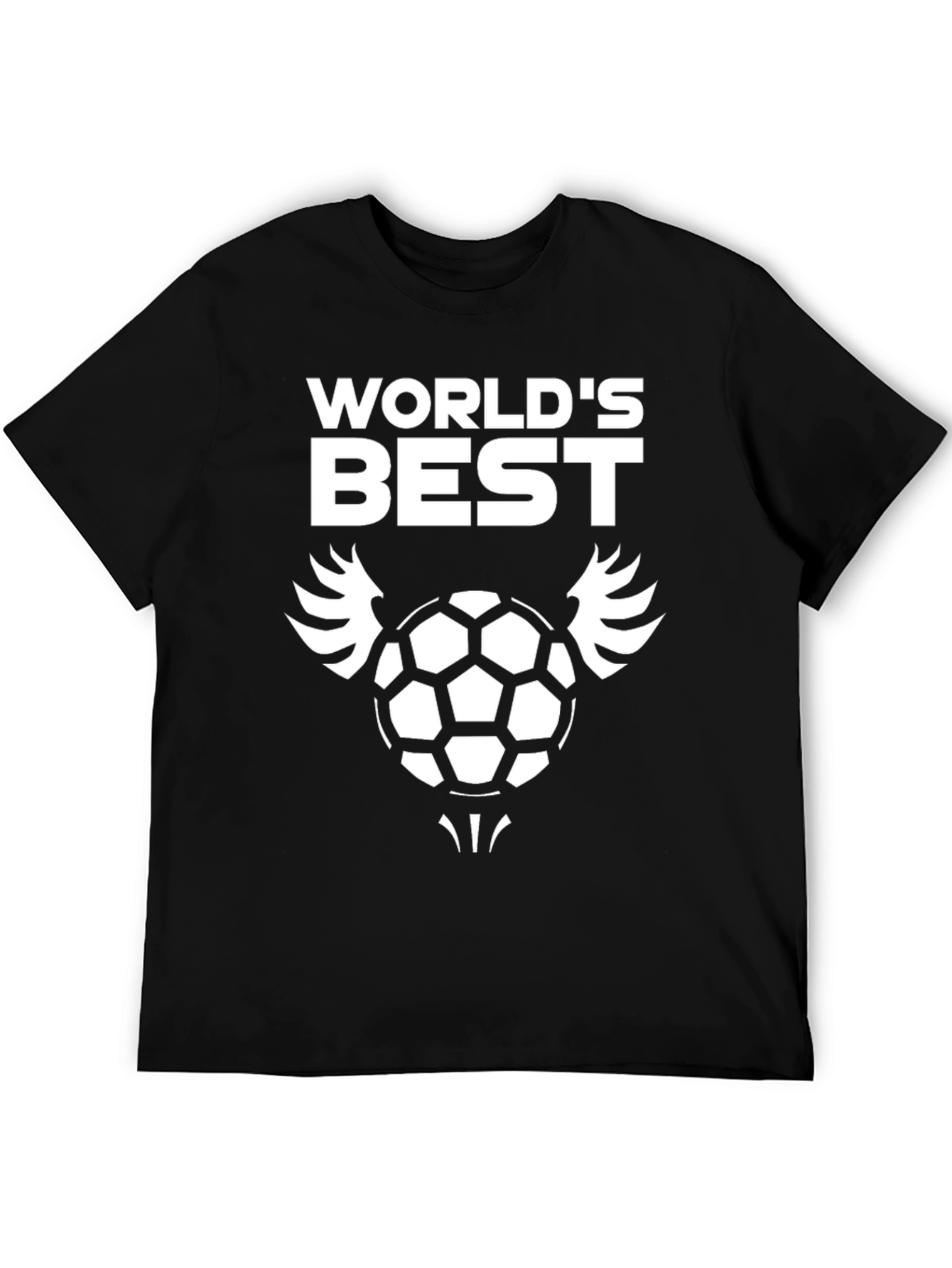 Worlds Best Soccer T-Shirt - Black Graphic Tee