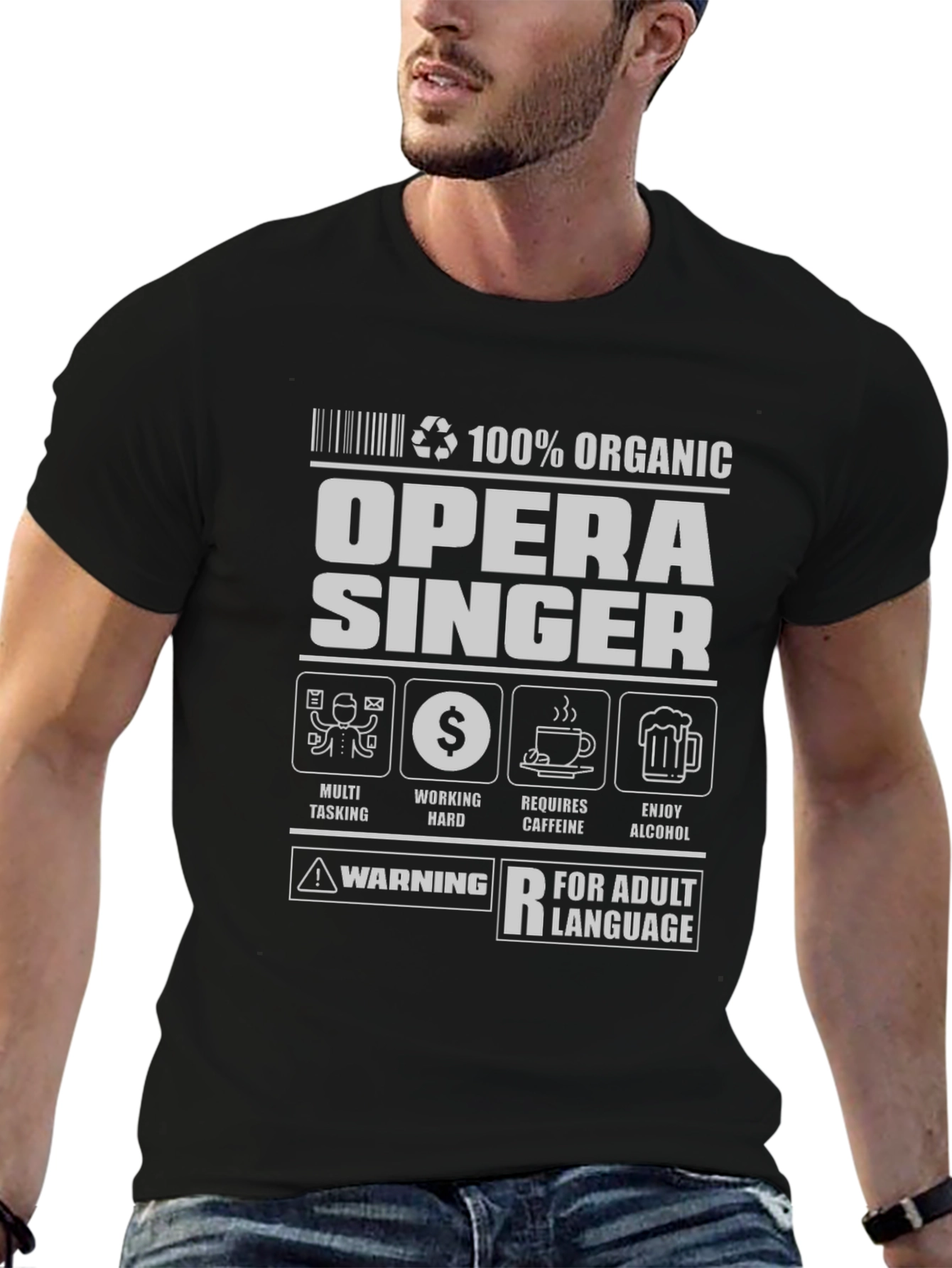 Opera Singer 100% Organic Adult Humor T-Shirt