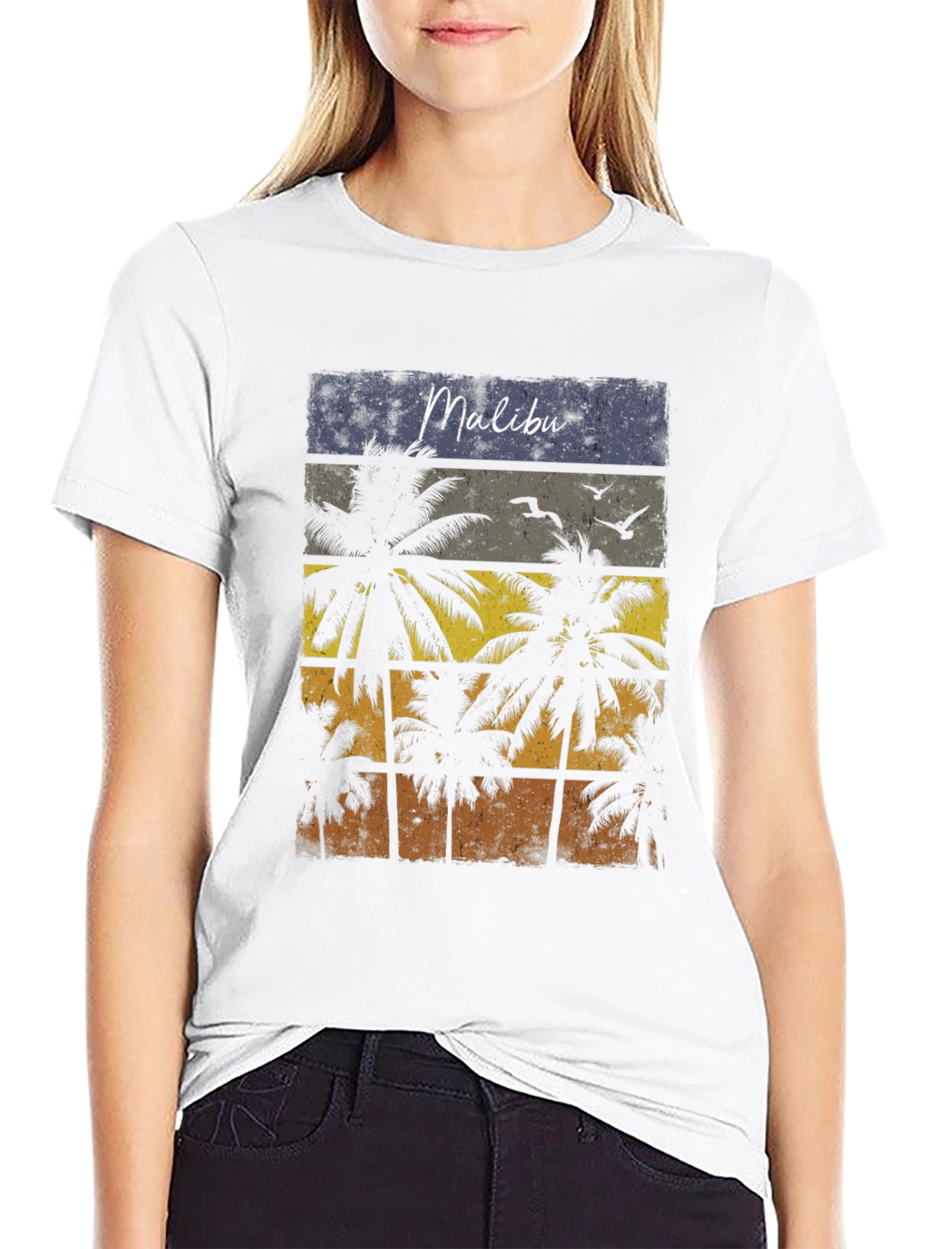 Malibu Palms Retro Graphic T-Shirt