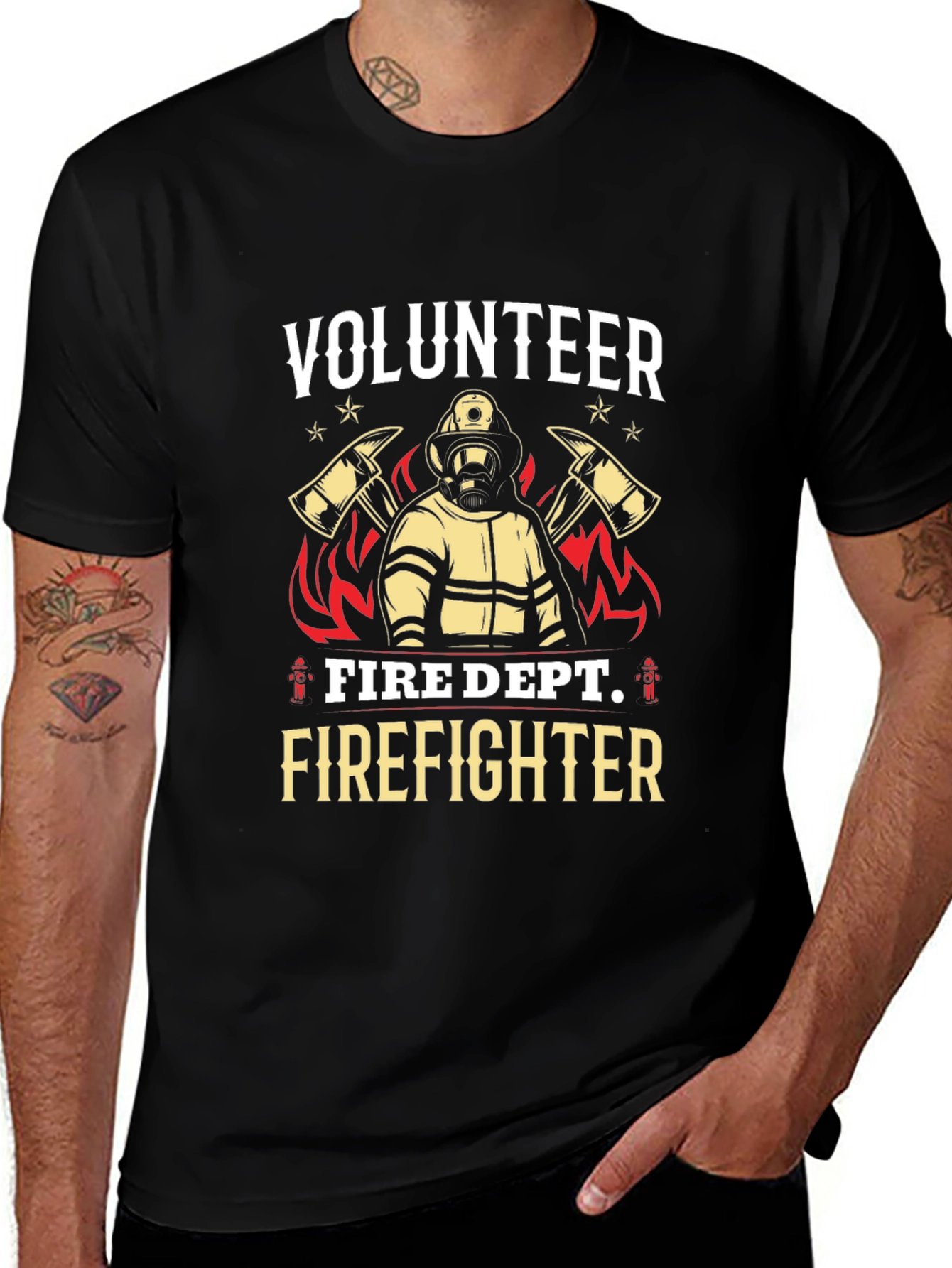 Volunteer Firefighter Graphic T-Shirt