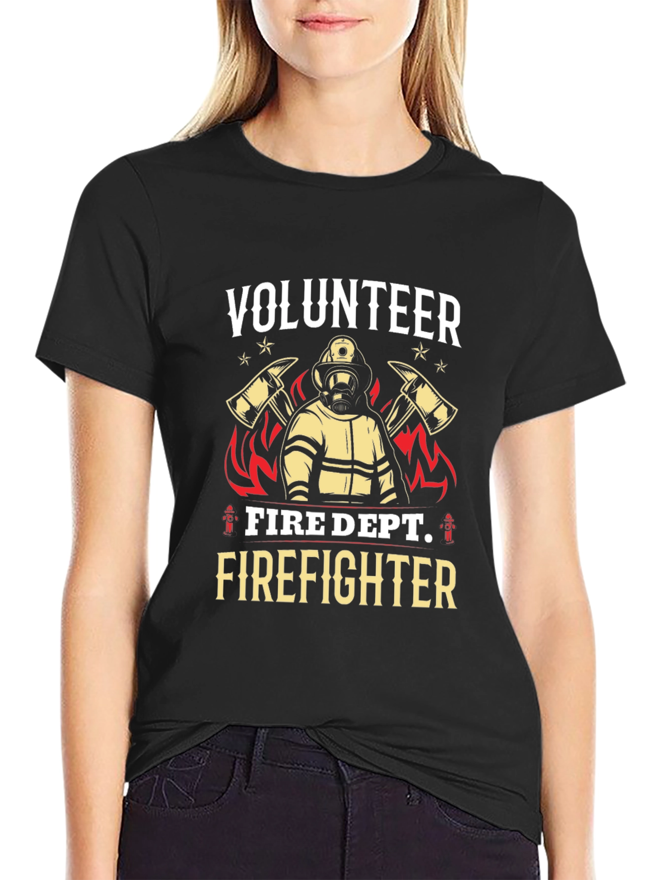 Volunteer Firefighter Graphic T-Shirt