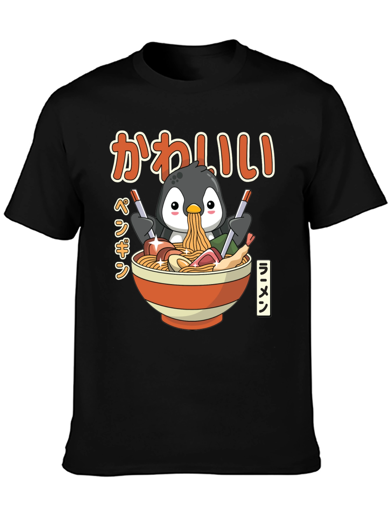 Kawaii Penguin Ramen T-Shirt