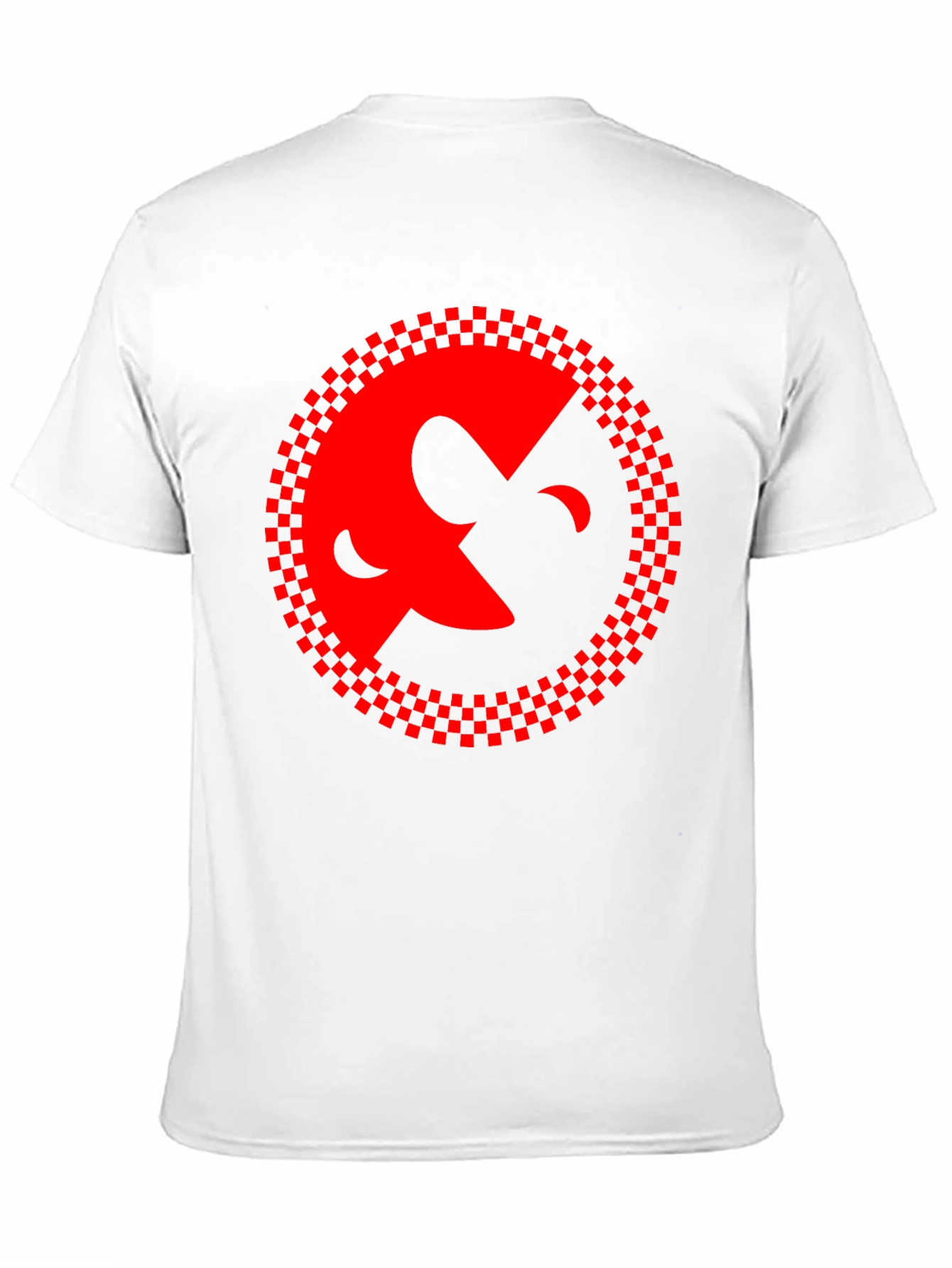 Abstract Face Graphic Black Tee