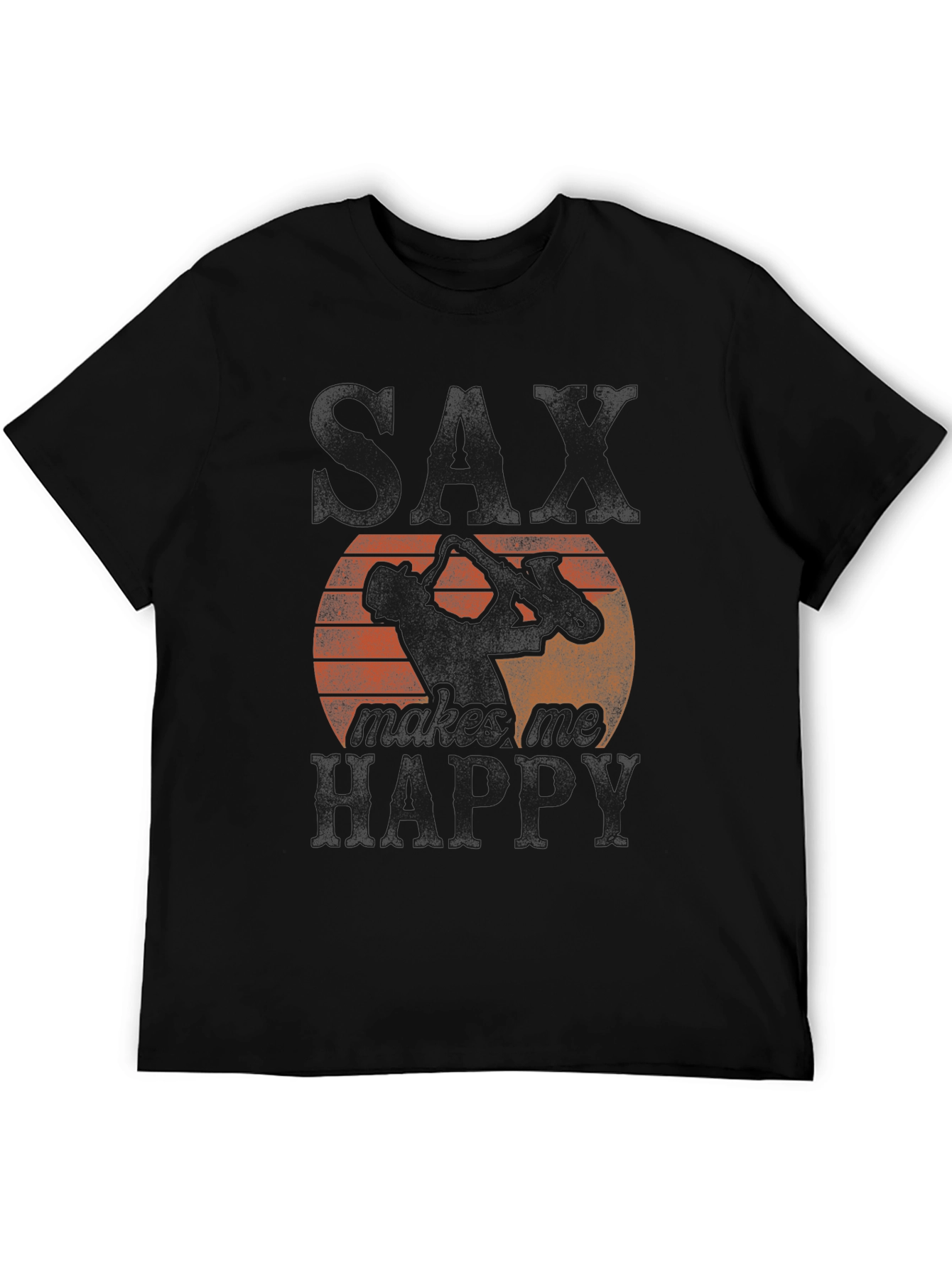Saxophone Makes Me Happy Graphic Tee