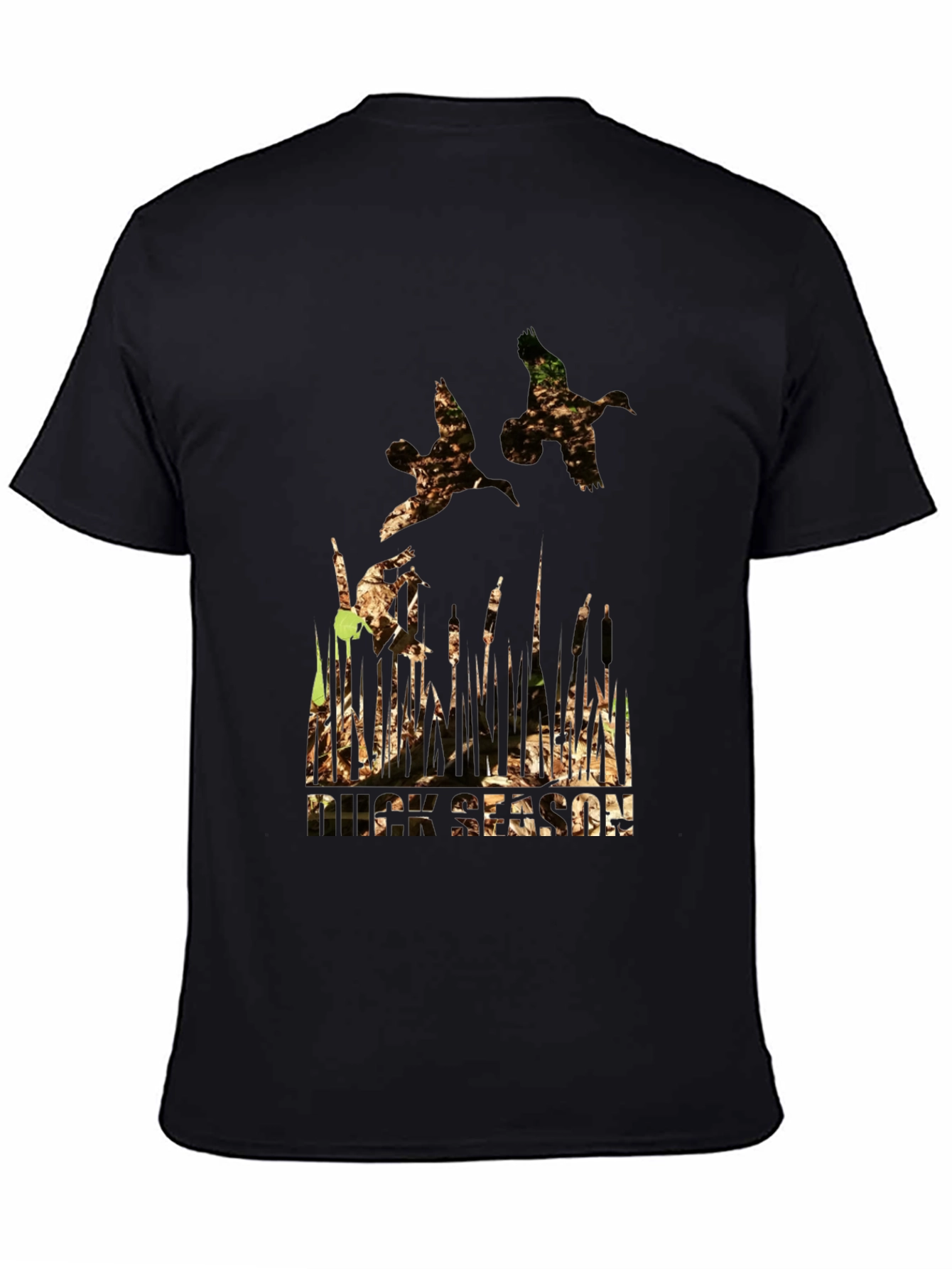 Duck Hunting Season Graphic Tee - Mens Black T-Shirt