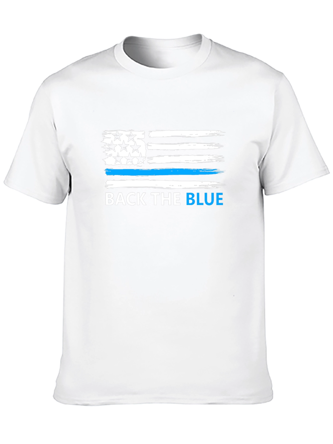 Back the Blue American Flag T-Shirt