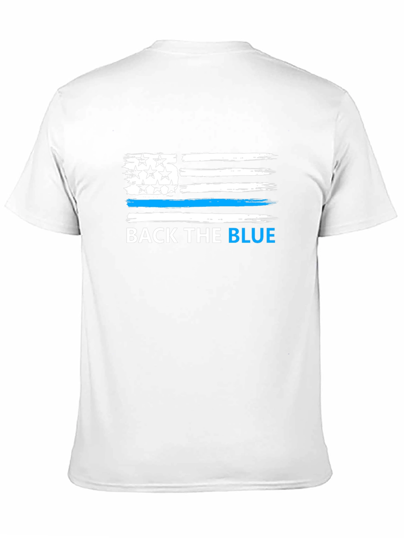 Back the Blue American Flag T-Shirt