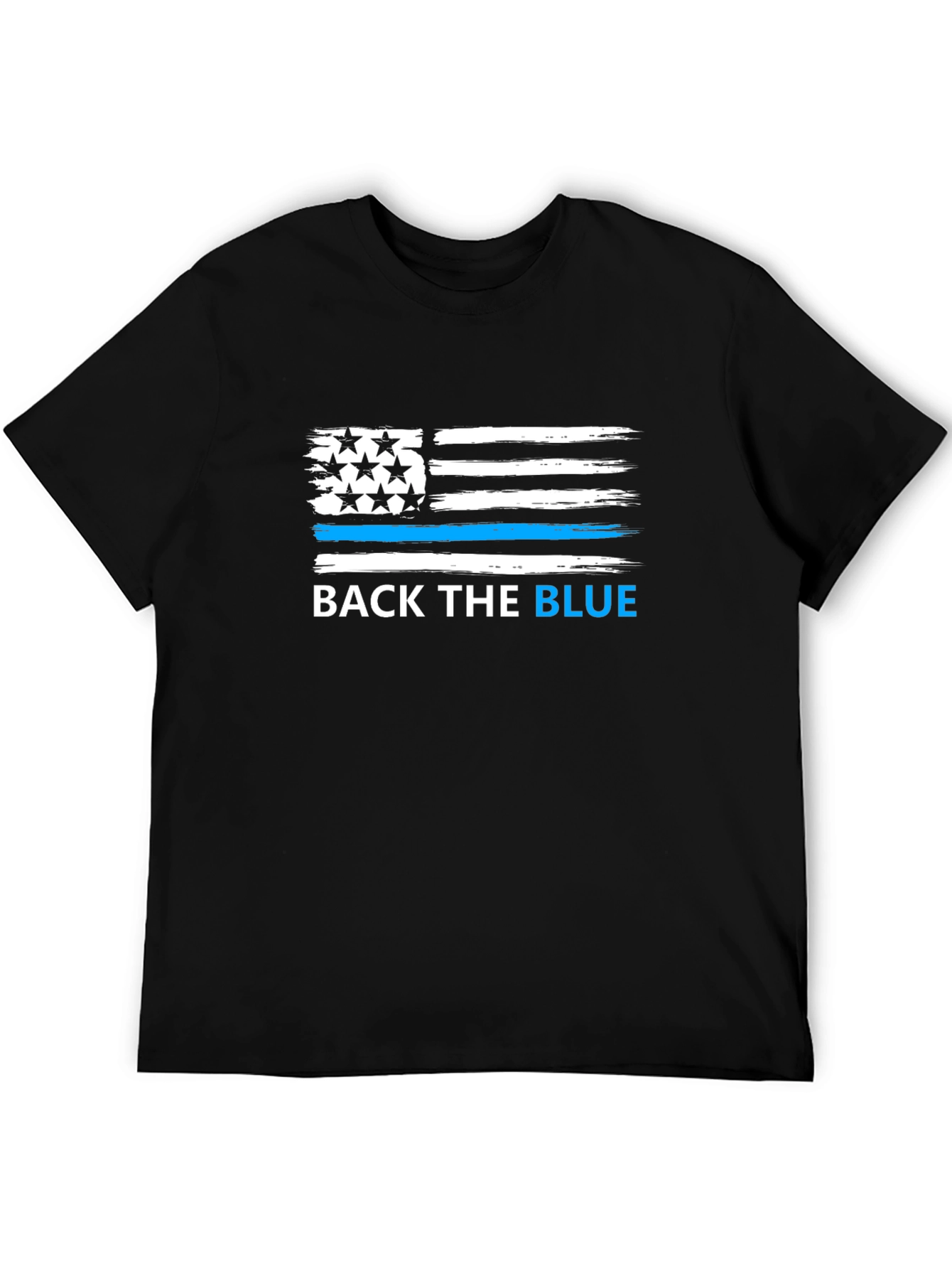 Back the Blue American Flag T-Shirt