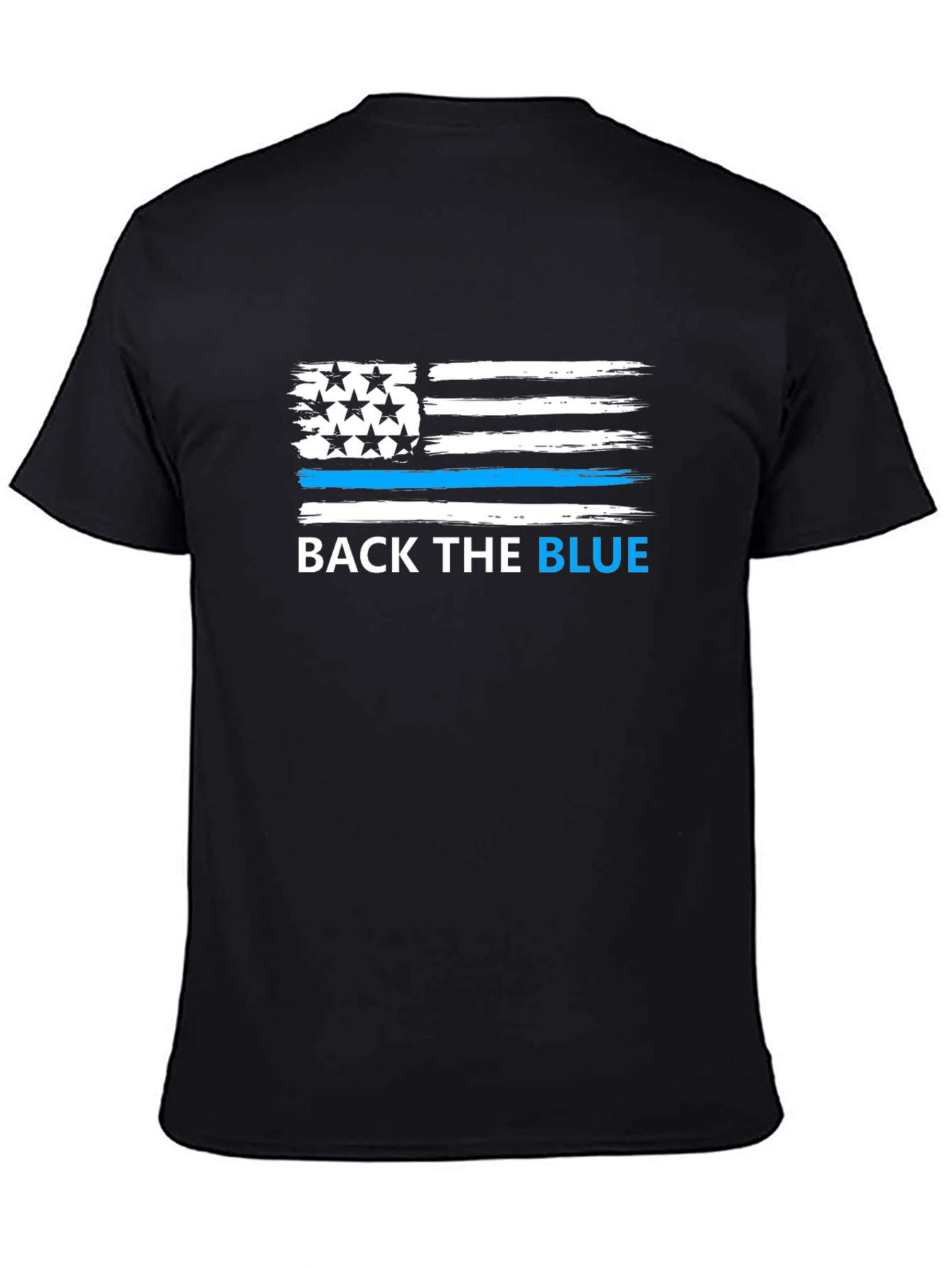 Back the Blue American Flag T-Shirt