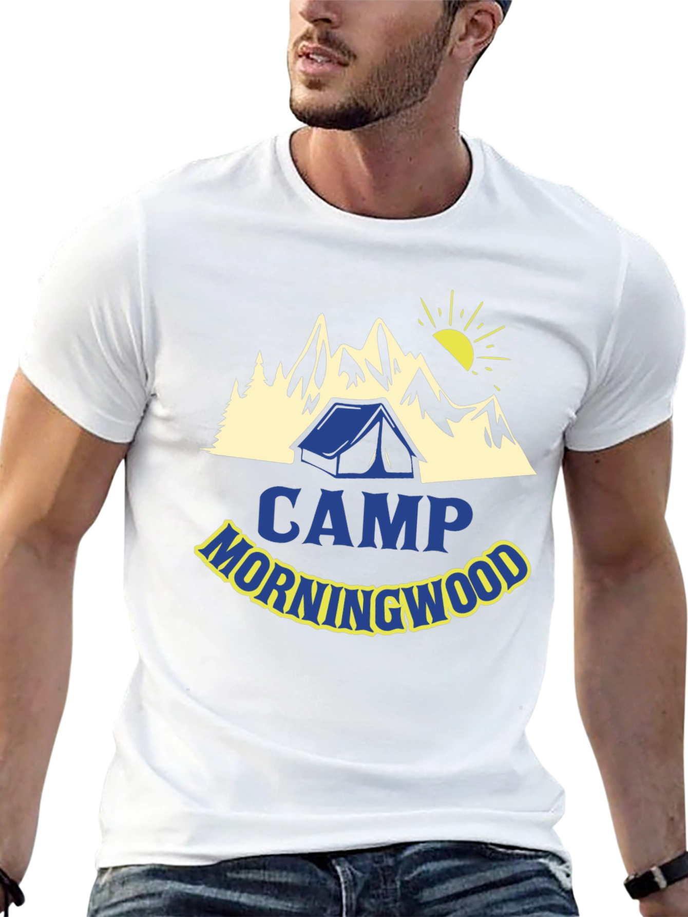 Camp Morningwood T-Shirt - Camping Adventure Tee