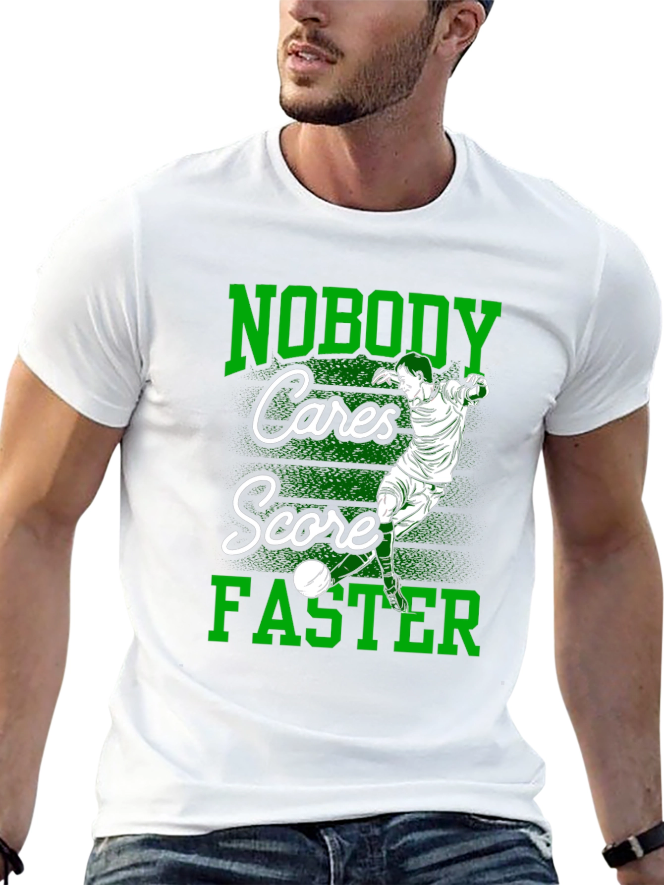 Nobody Cares Score Faster Graphic Tee