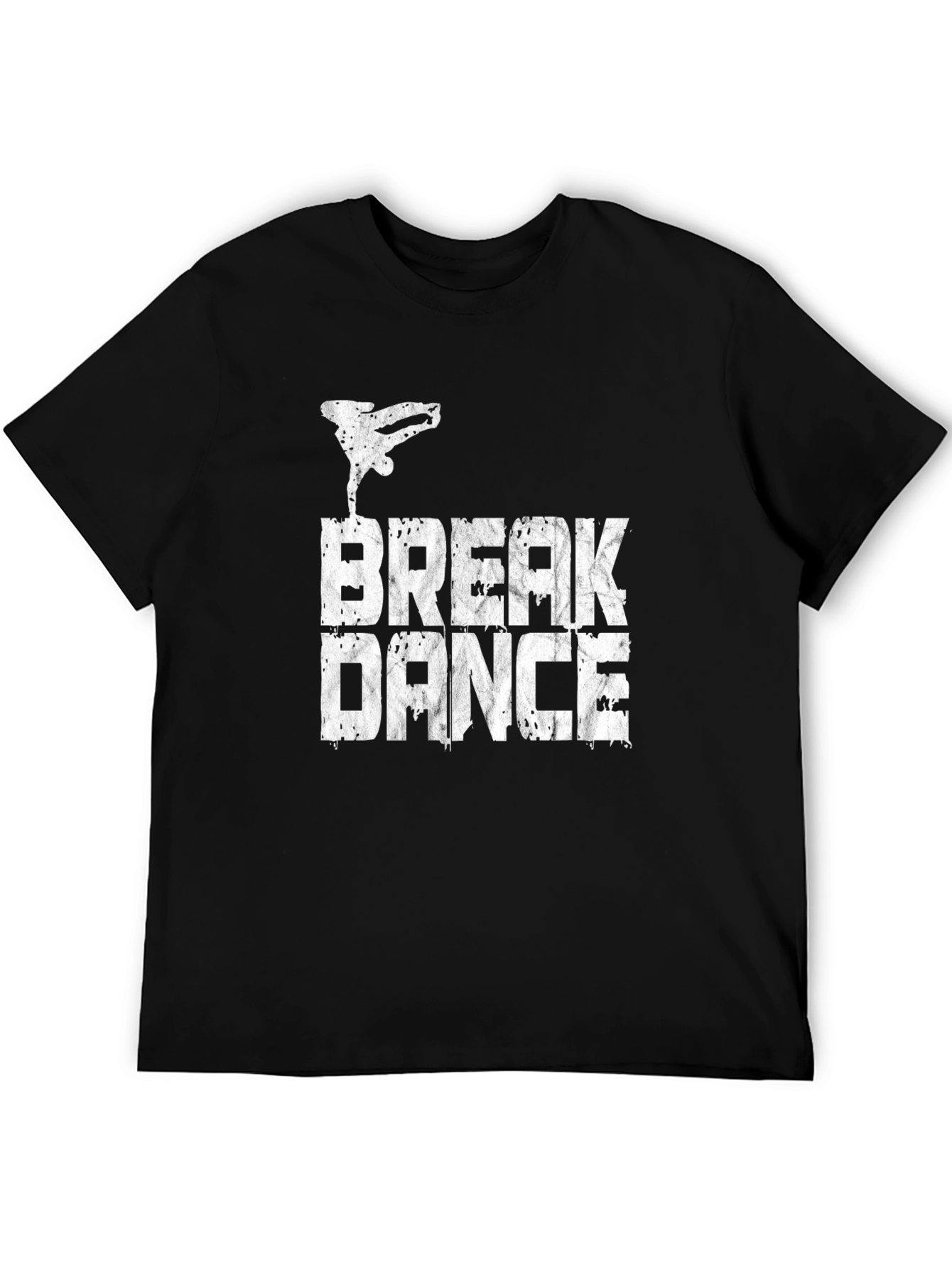 Break Dance Graphic T-Shirt - Black Cotton Tee