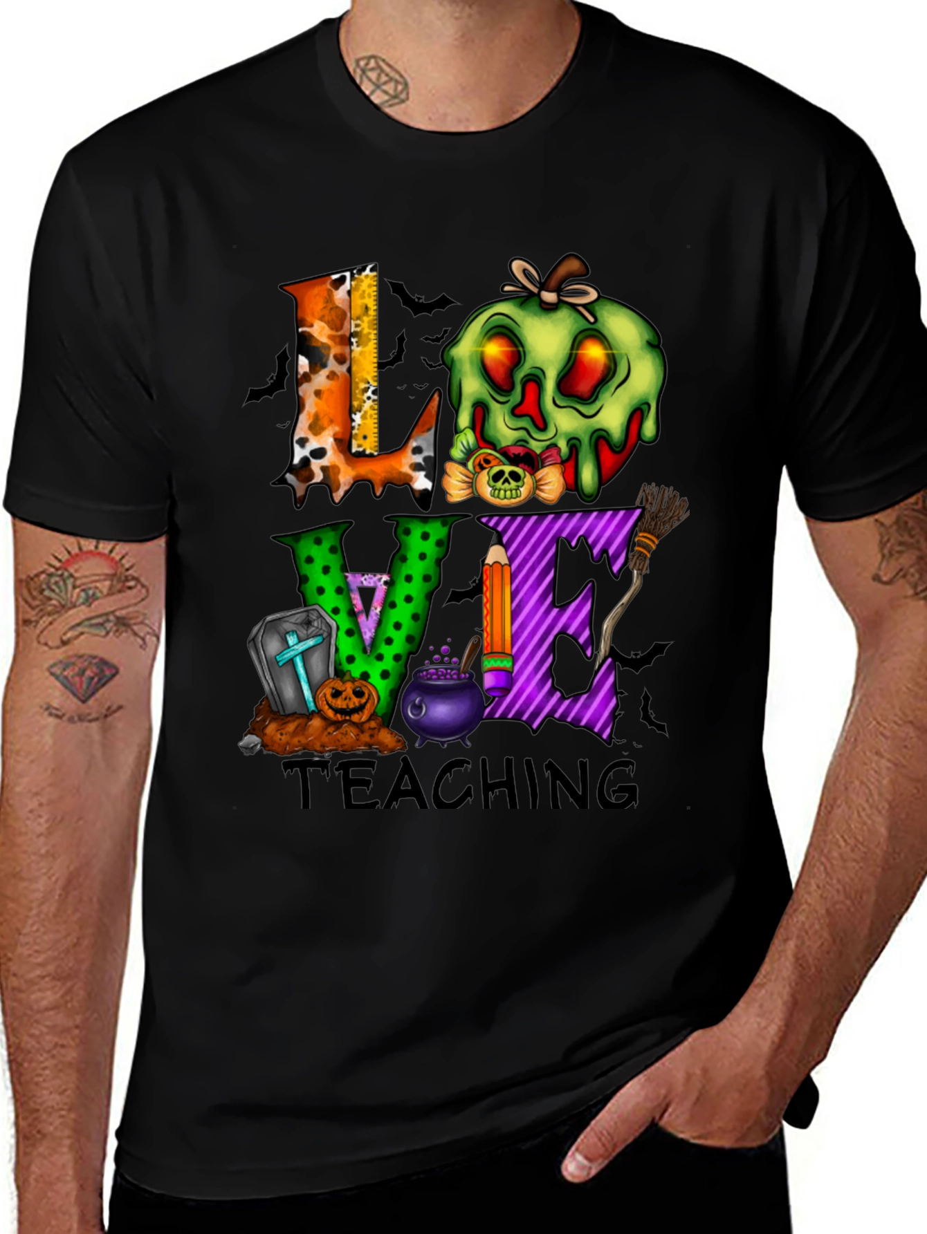Love Teaching Halloween Graphic Tee