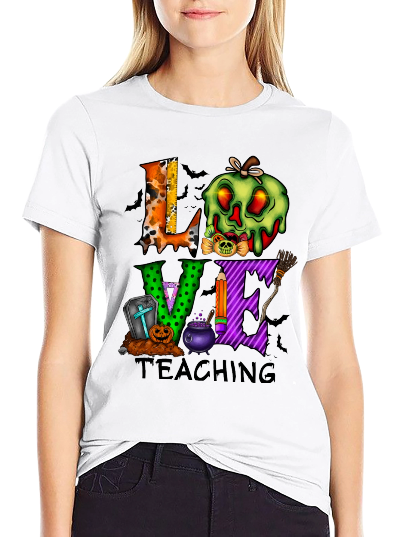 Love Teaching Halloween Graphic Tee