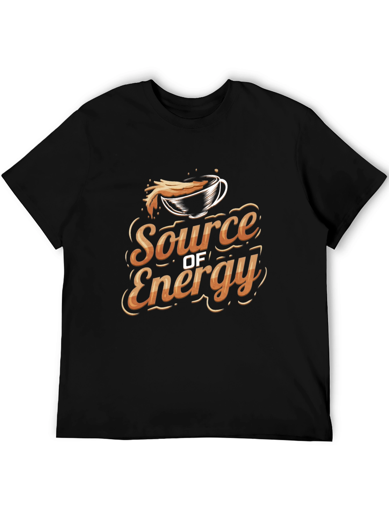 Source of Energy Coffee Graphic Tee - Black
