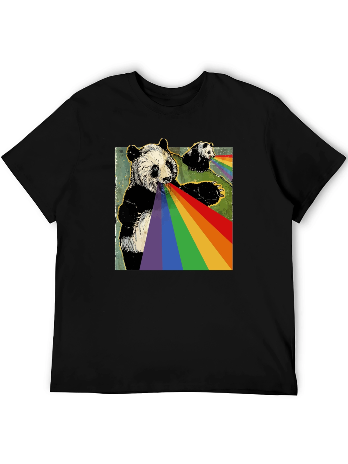 Panda Rainbow T-Shirt - Unique Graphic Tee