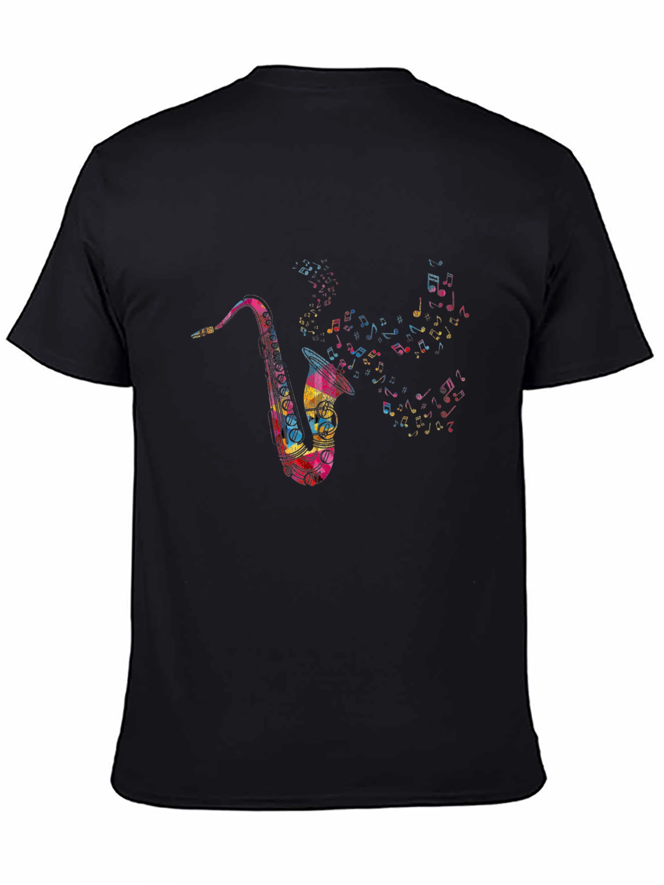 Saxophone Music Note T-Shirt - Mens