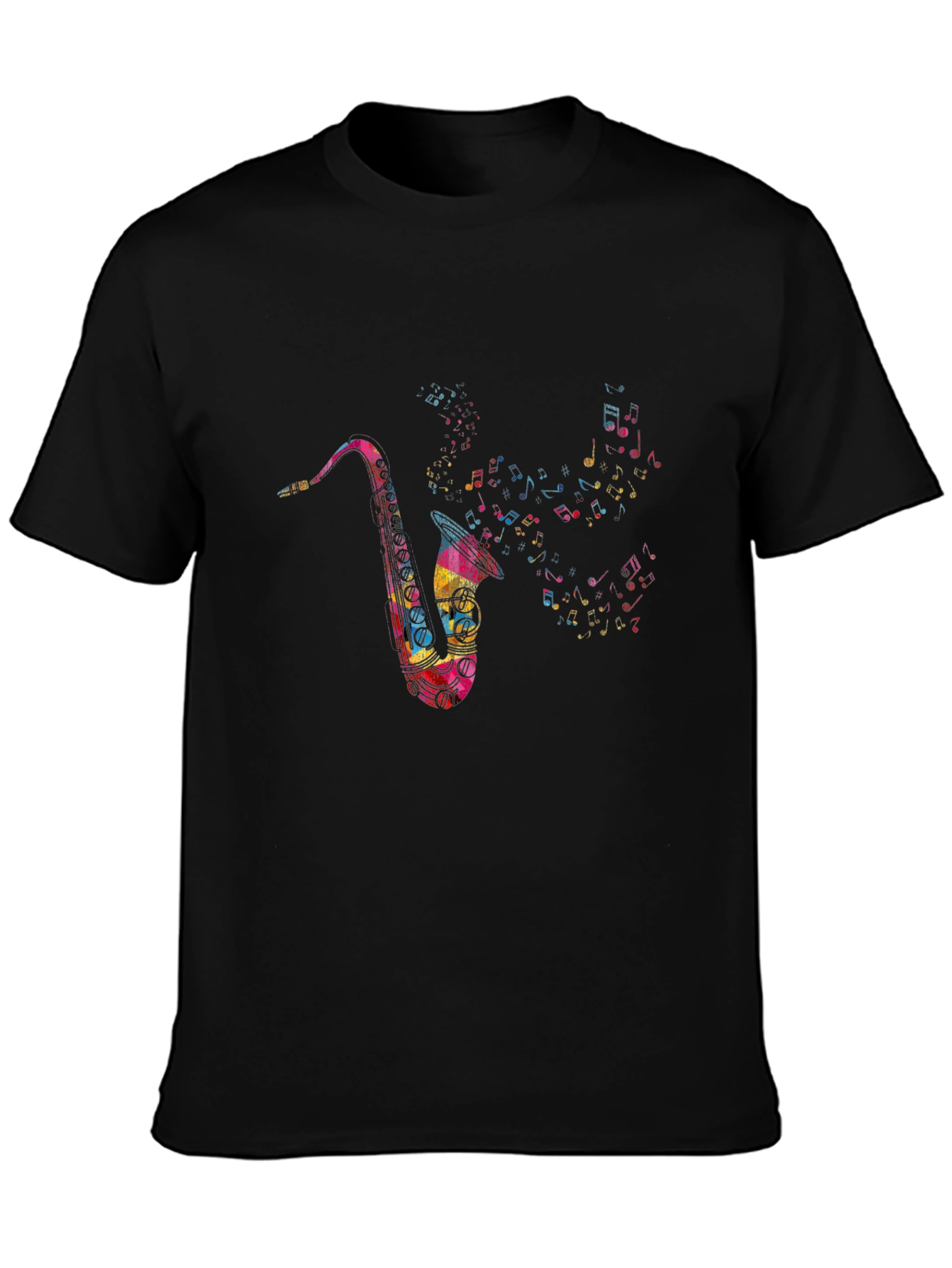 Saxophone Music Note T-Shirt - Mens