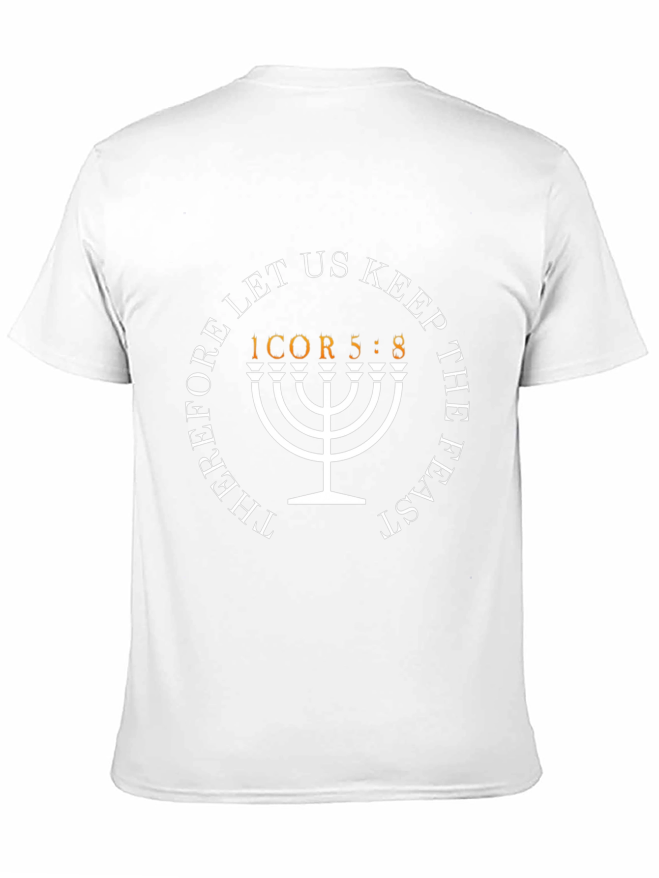 Christian Menorah Graphic T-Shirt